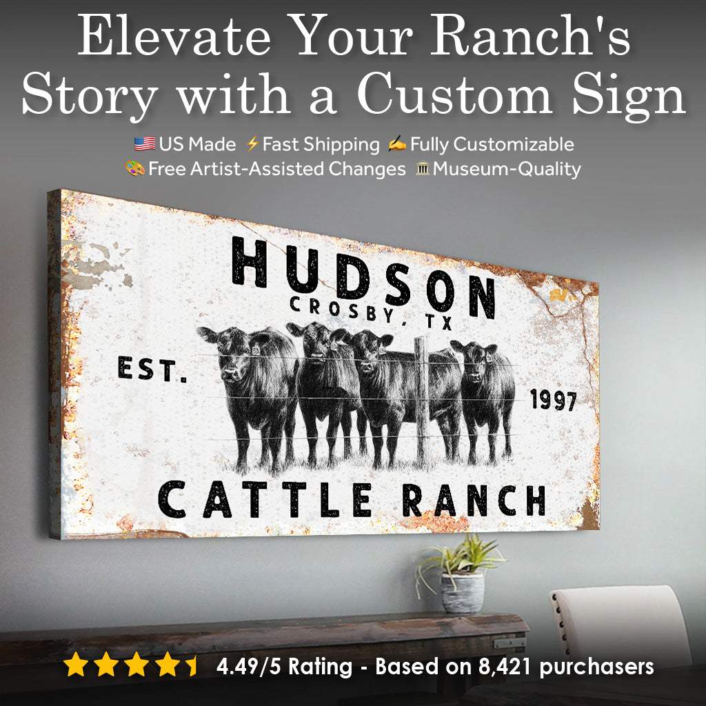 Cattle Ranch Rustic Sign - Image 4
