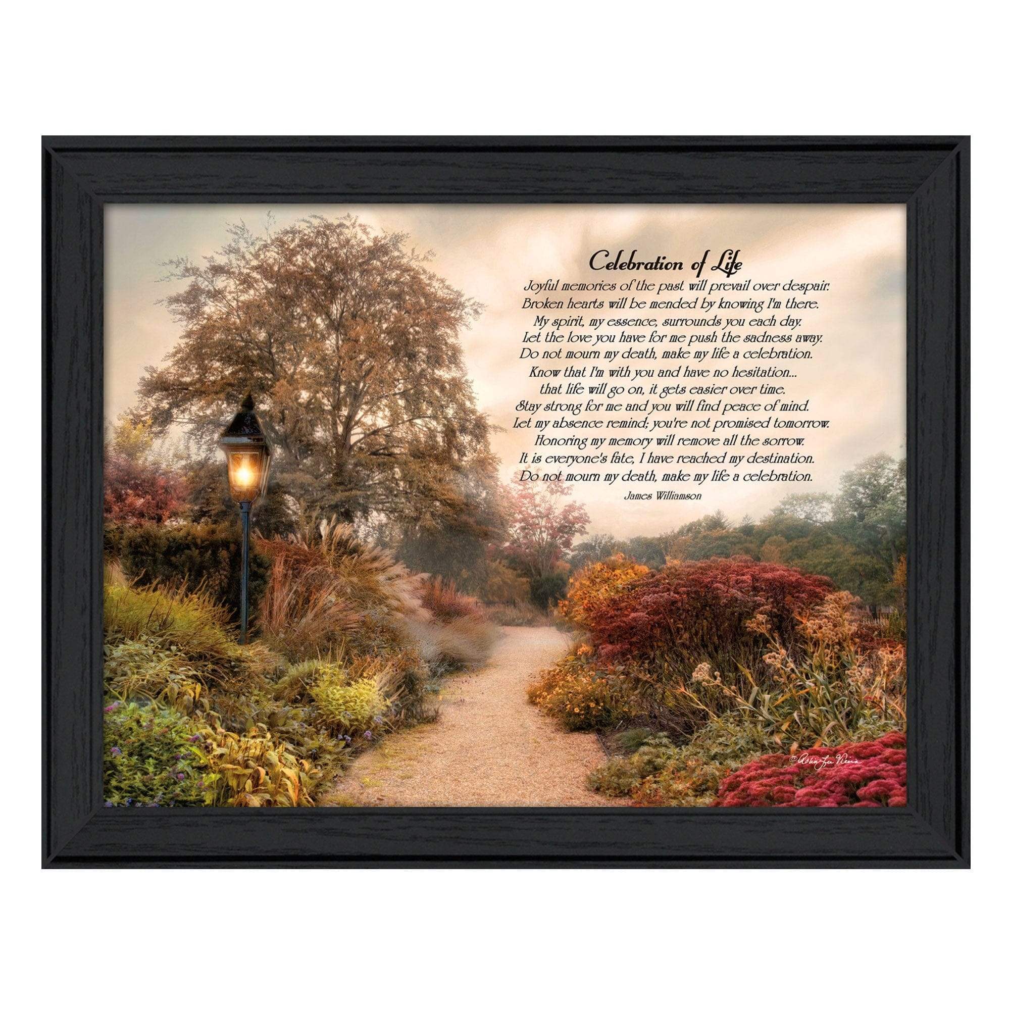 Celebration of Life Black Framed Print Wall Art - Image 2