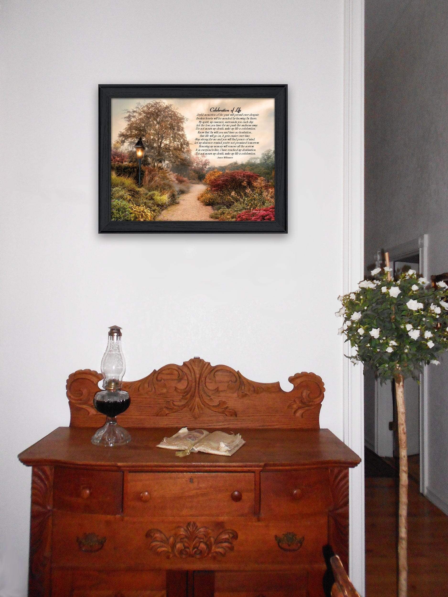 Celebration of Life Black Framed Print Wall Art - Image 4