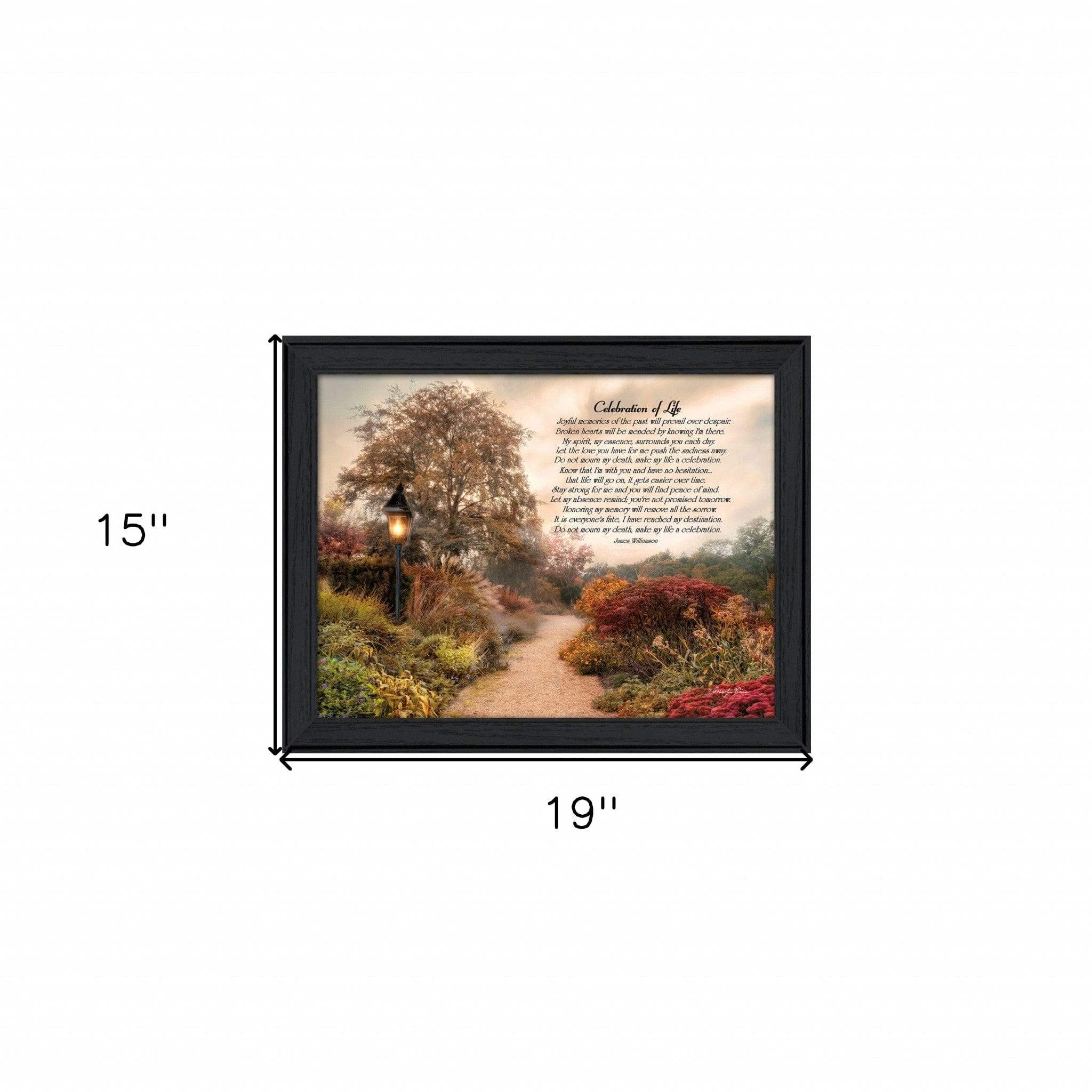 Celebration of Life Black Framed Print Wall Art - Image 5