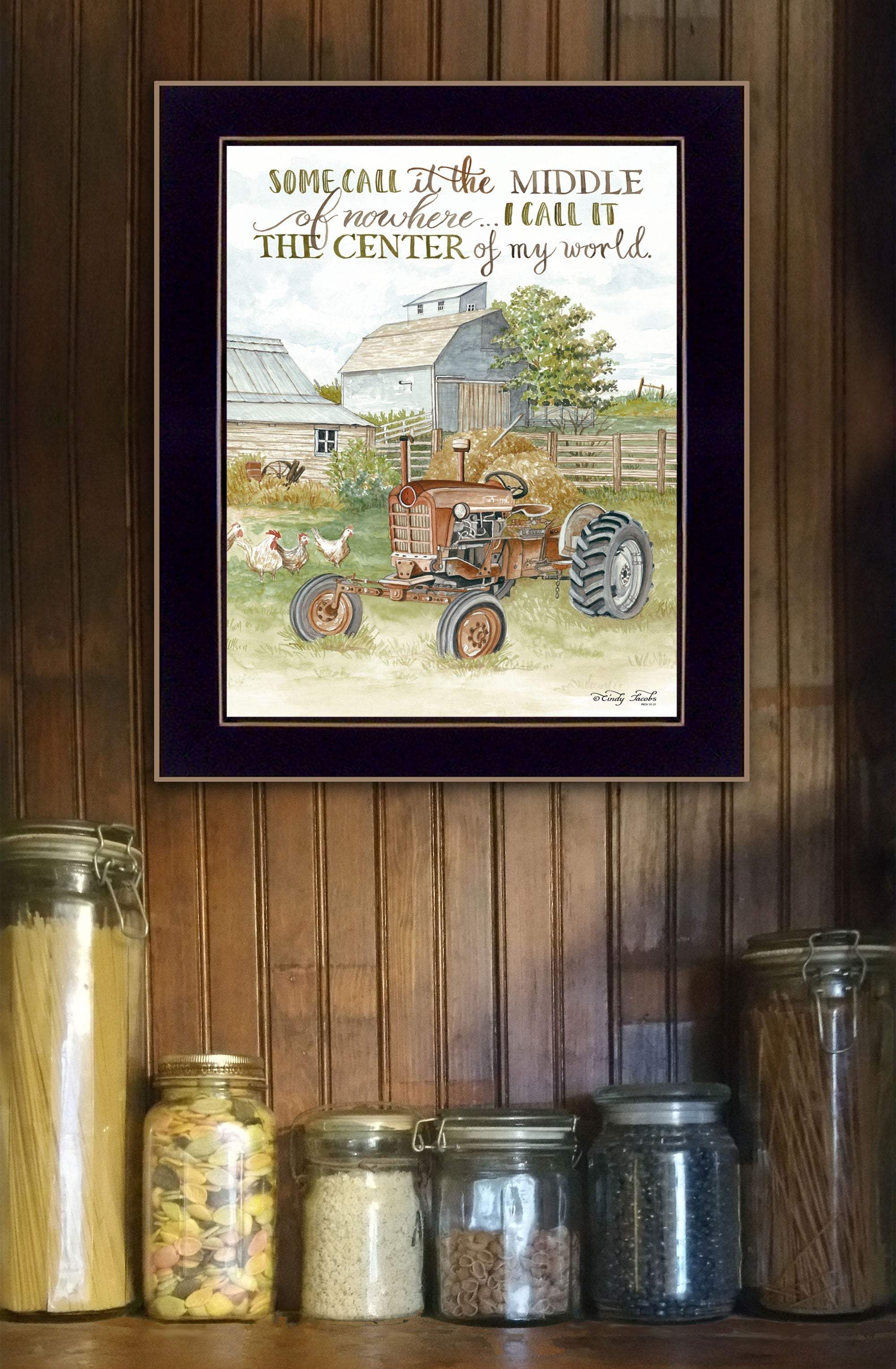 Center of My World Black Framed Print Wall Art - Image 5