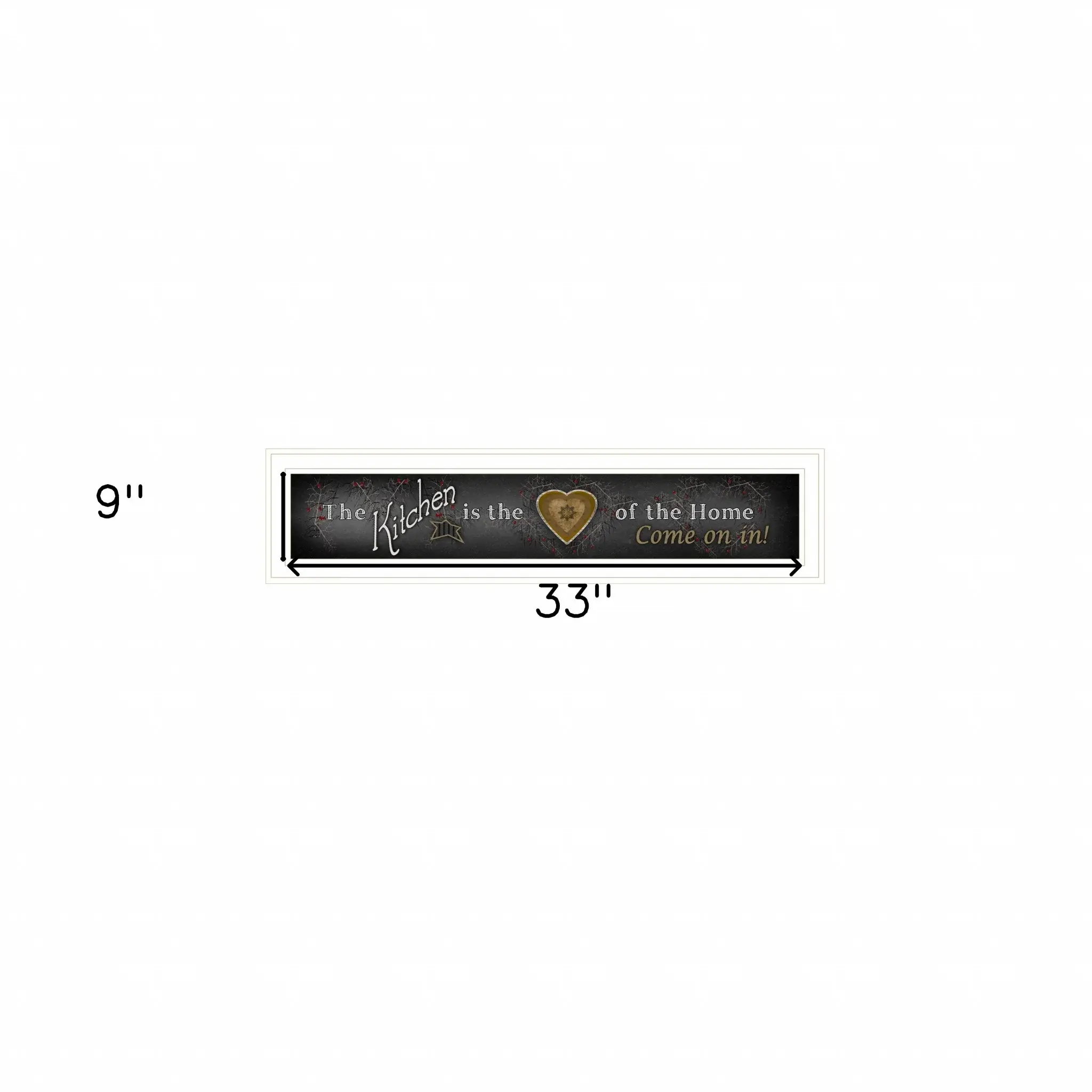 Chalkboard Kitchen 1 White Framed Print Kitchen Wall Art - Image 4