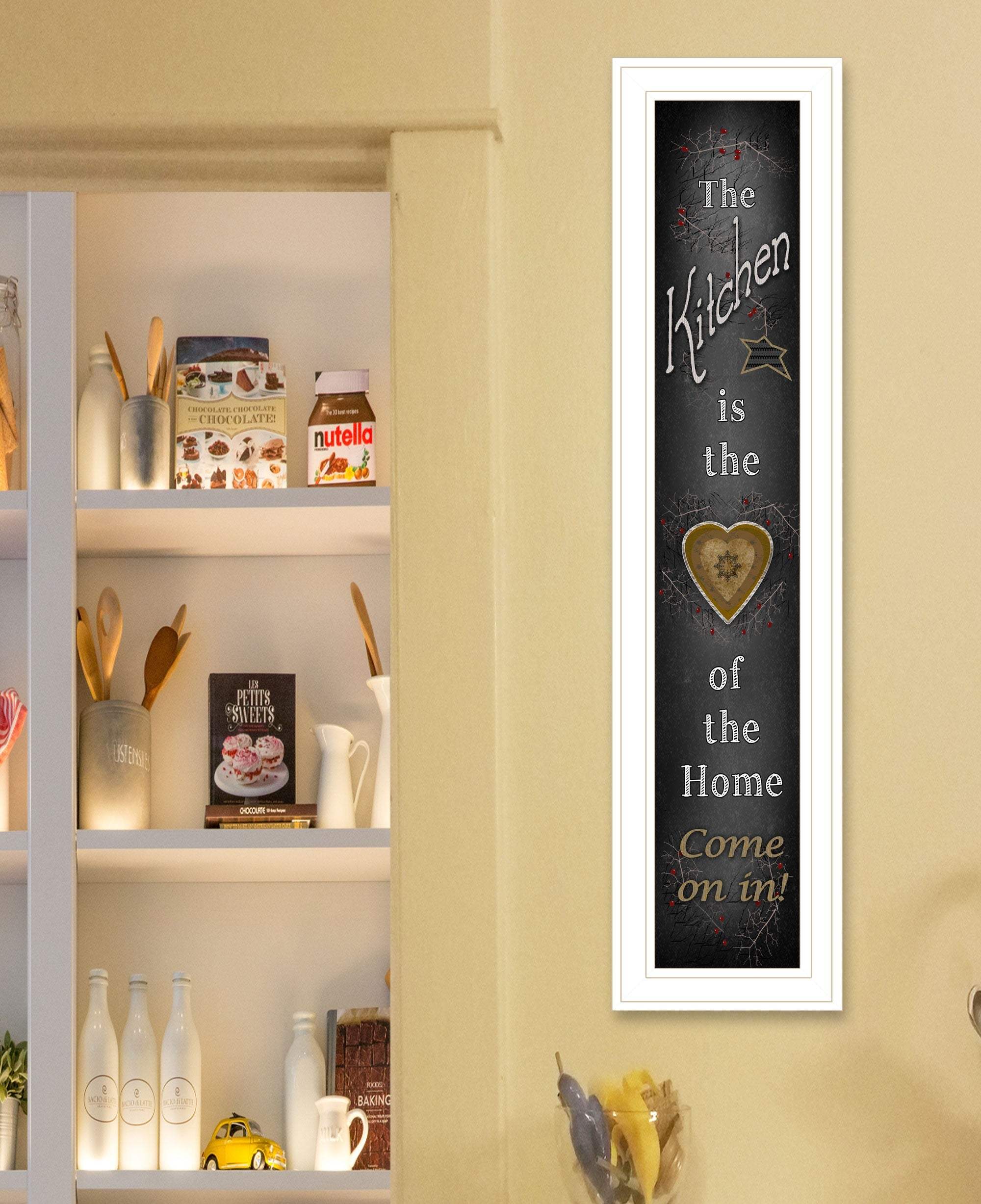 Chalkboard Kitchen 3 White Framed Print Kitchen Wall Art - Image 5