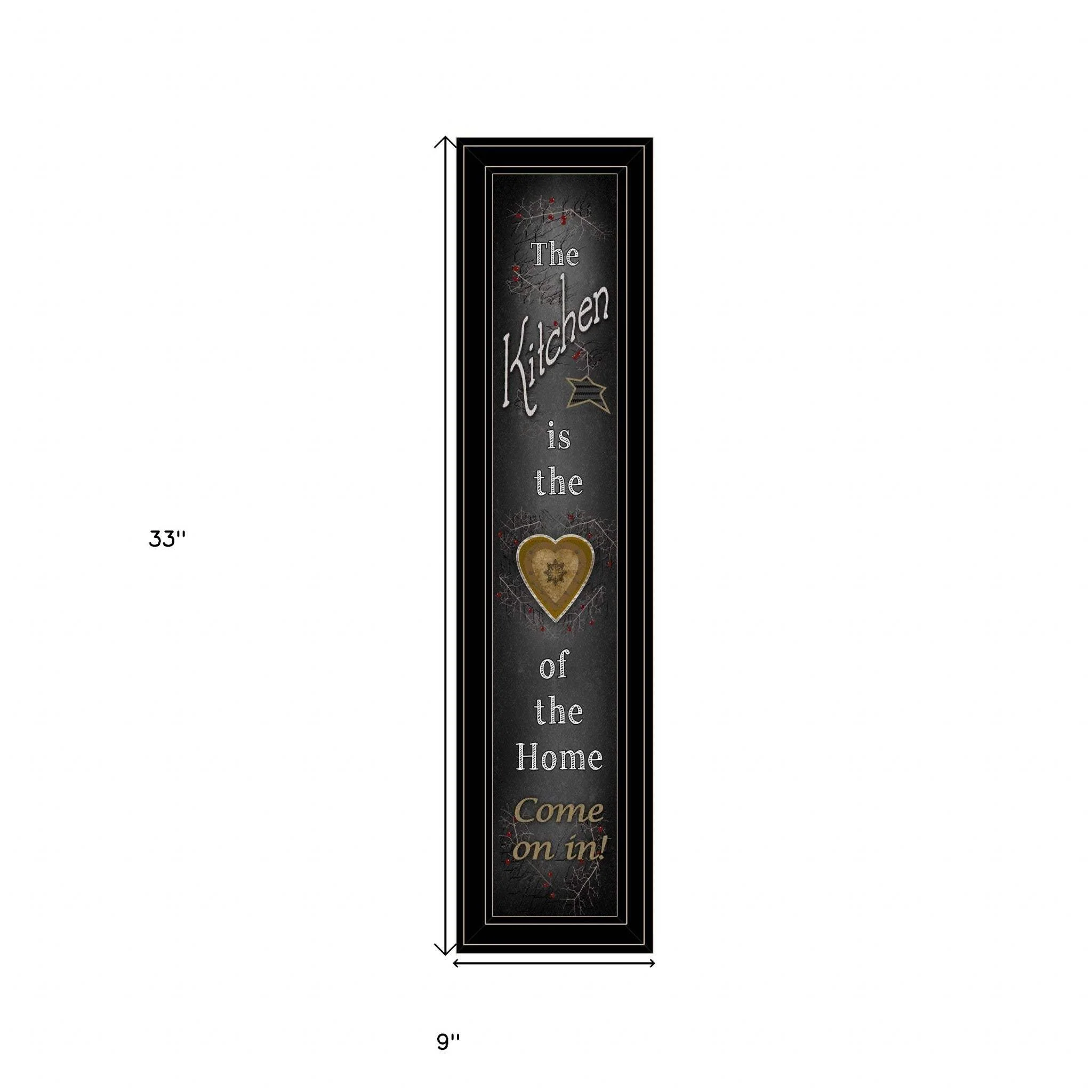 Chalkboard Kitchen 4 Black Framed Print Kitchen Wall Art - Image 5