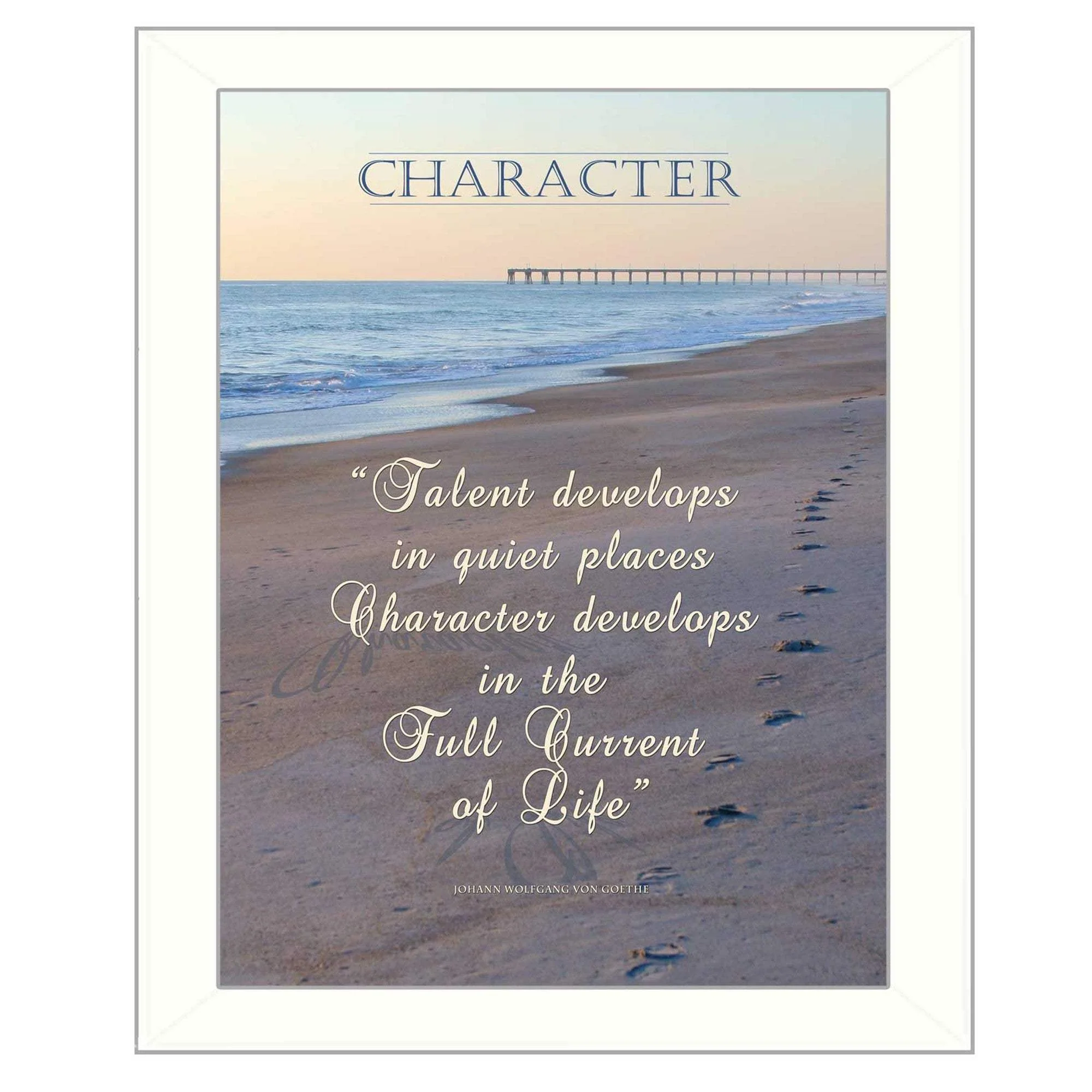 Character 4 White Framed Print Wall Art - Image 2