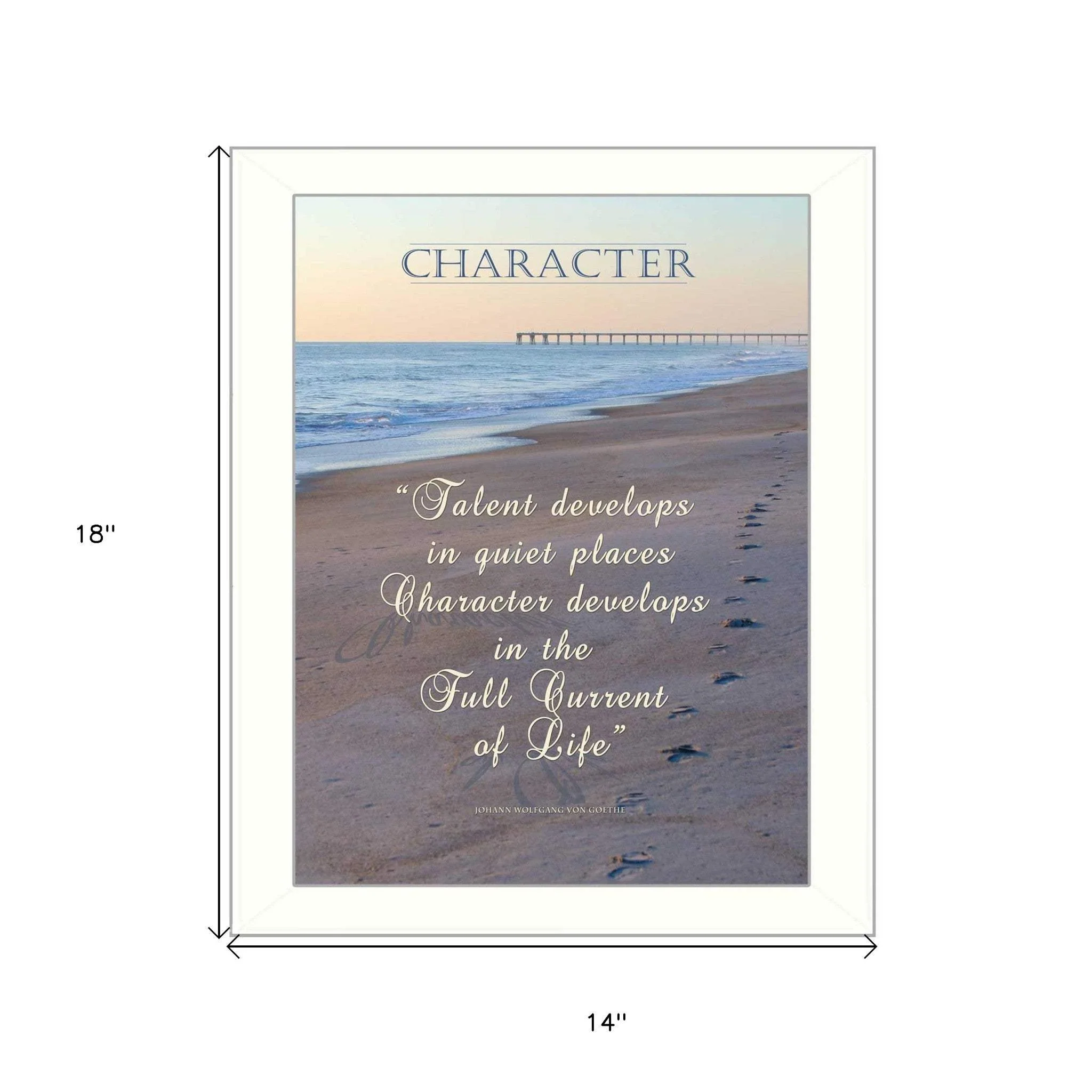 Character 4 White Framed Print Wall Art - Image 6