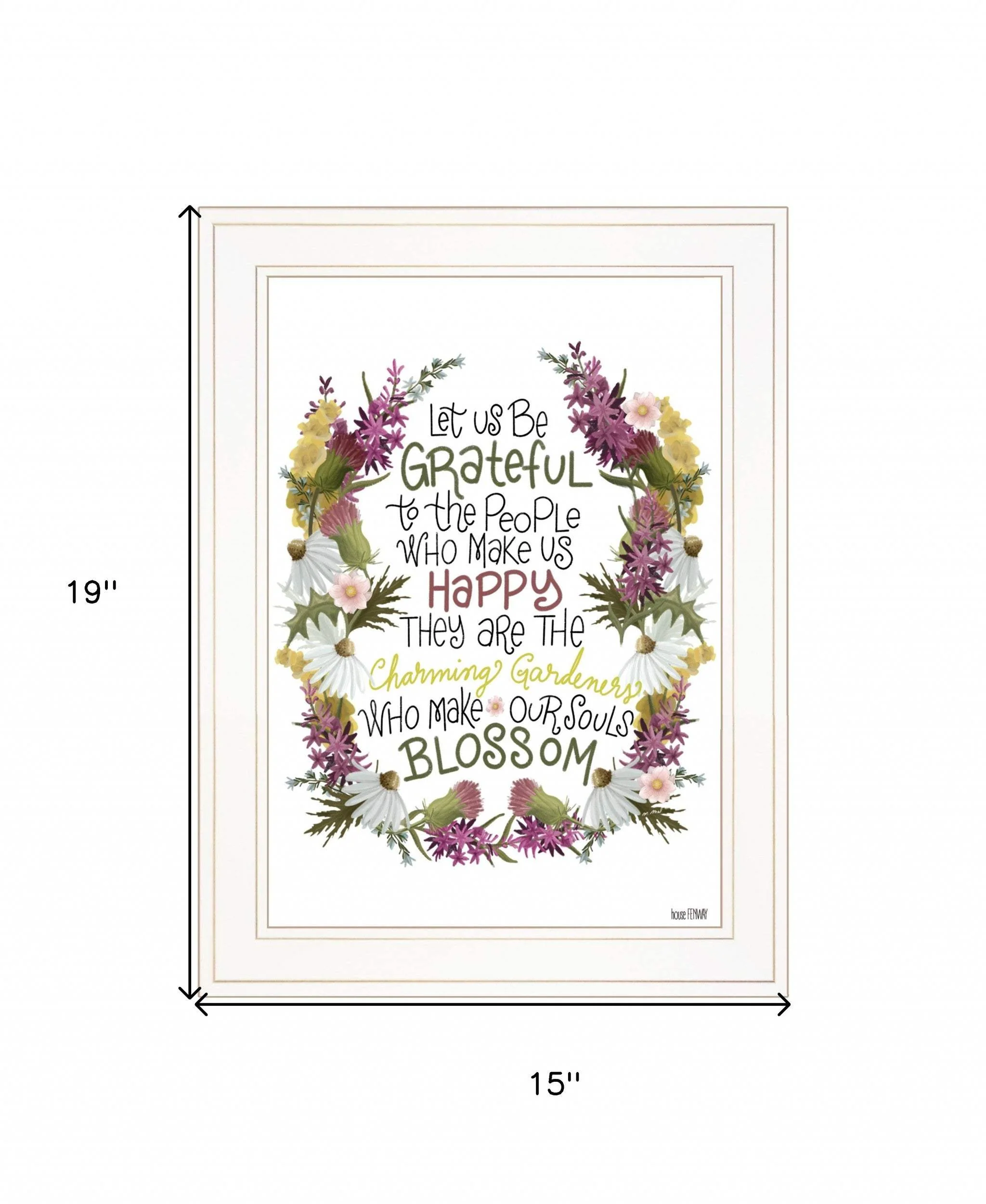 Charming Garden 3 White Framed Print Wall Art - Image 5