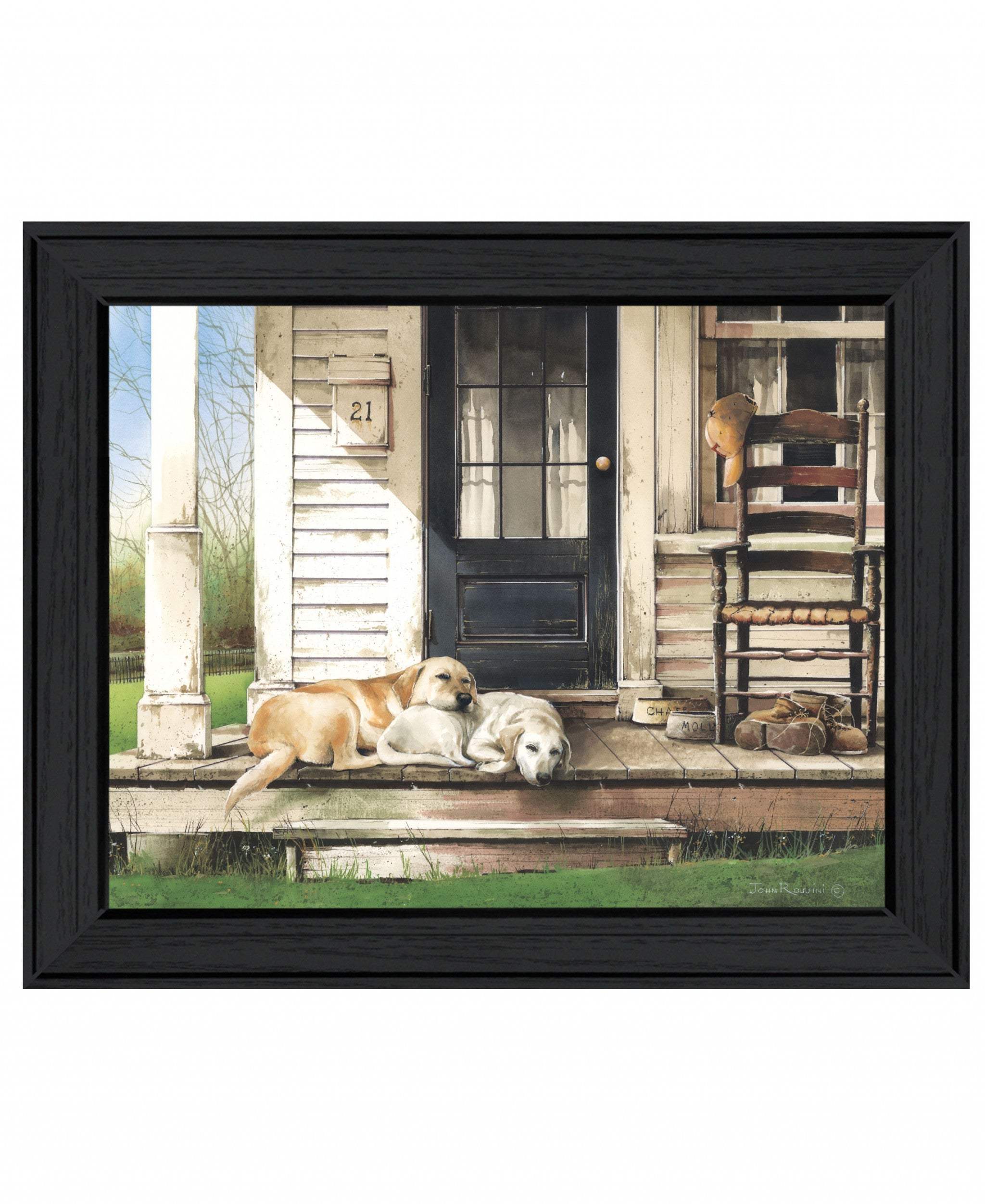 Chase and Molly Black Framed Print Wall Art - Image 2