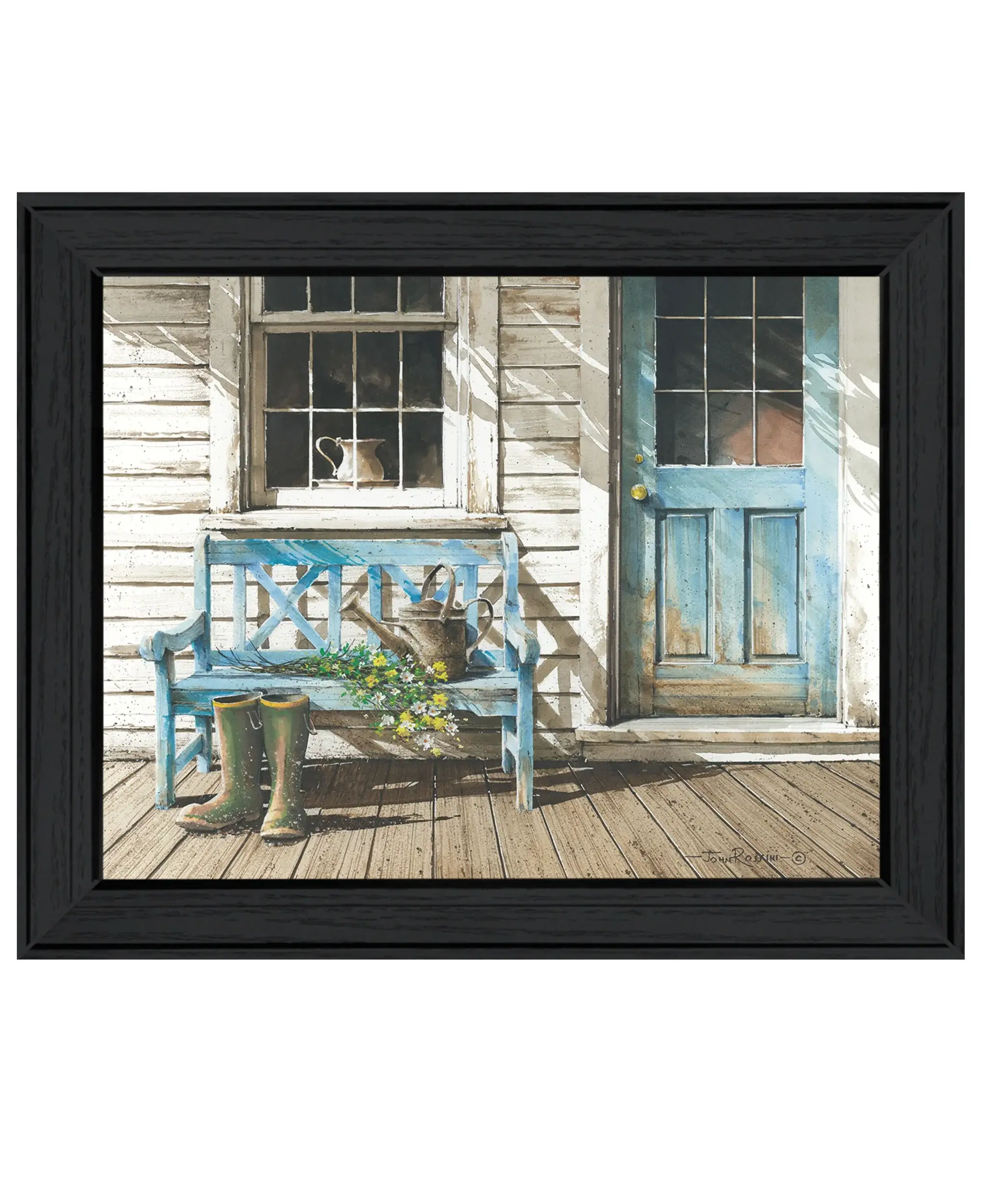 Cheerful Chores Black Framed Print Wall Art - Image 2