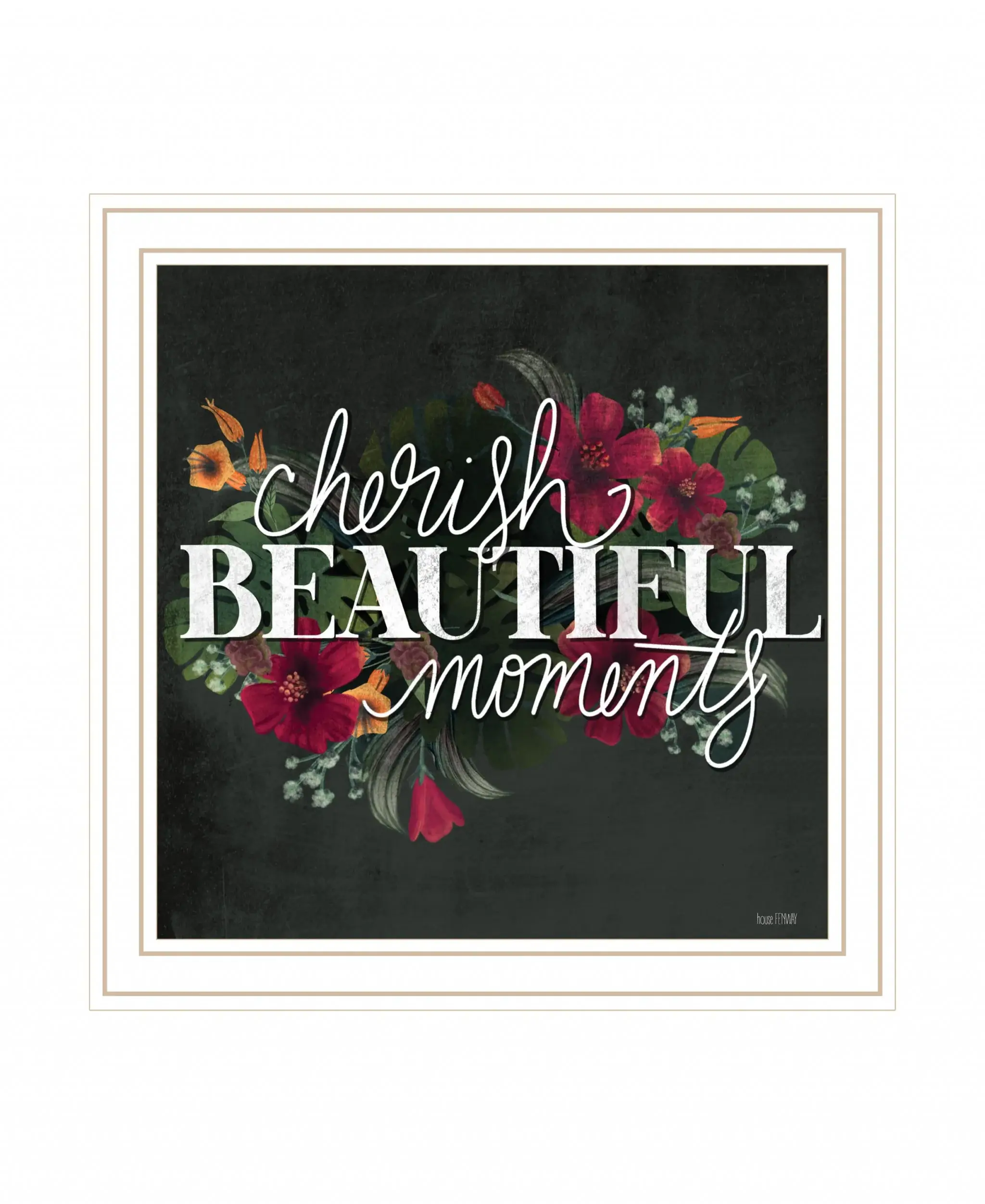 Cherish the Moments 2 White Framed Print Wall Art - Image 2