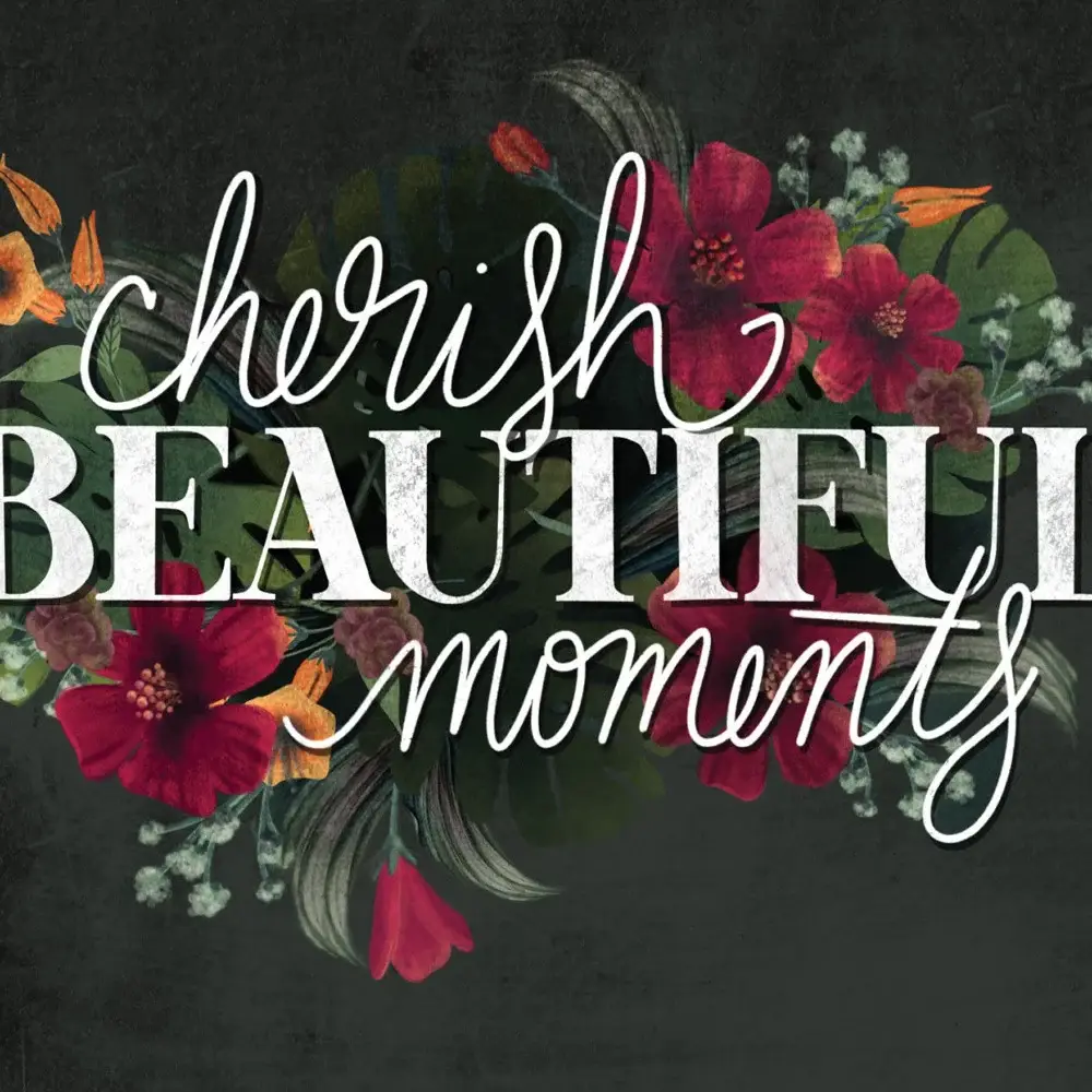 Cherish the Moments 2 White Framed Print Wall Art - Image 3