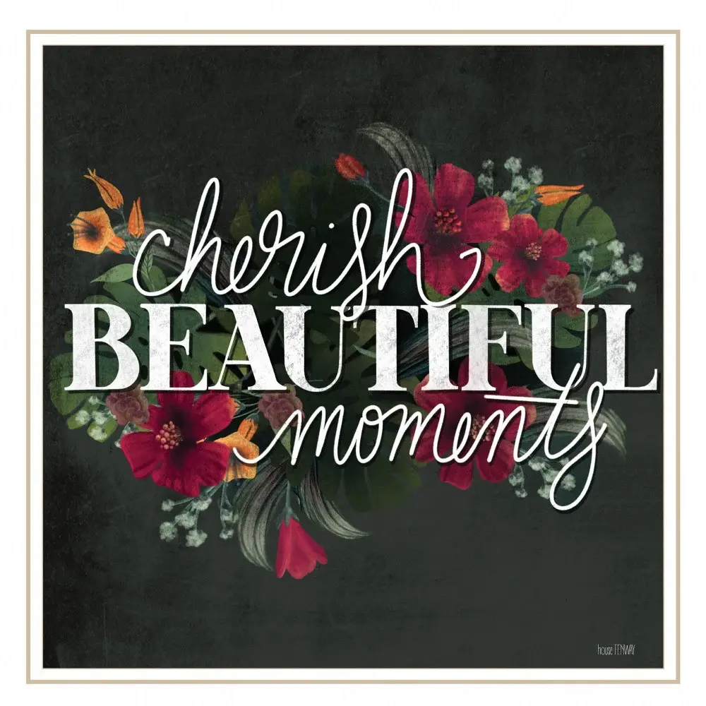 Cherish the Moments 2 White Framed Print Wall Art - Image 4