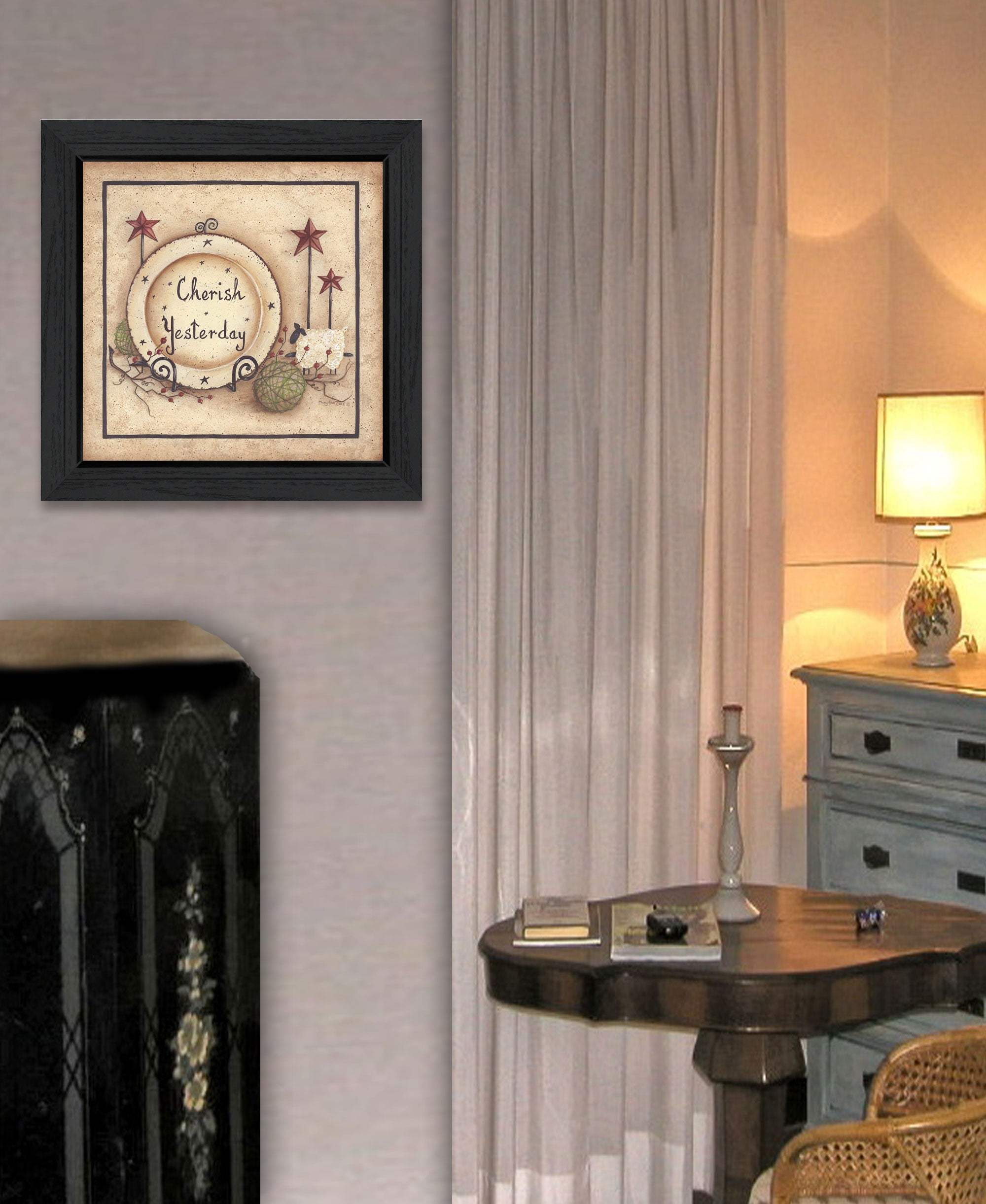 Cherish Yesterday 4 Black Framed Print Wall Art - Image 5