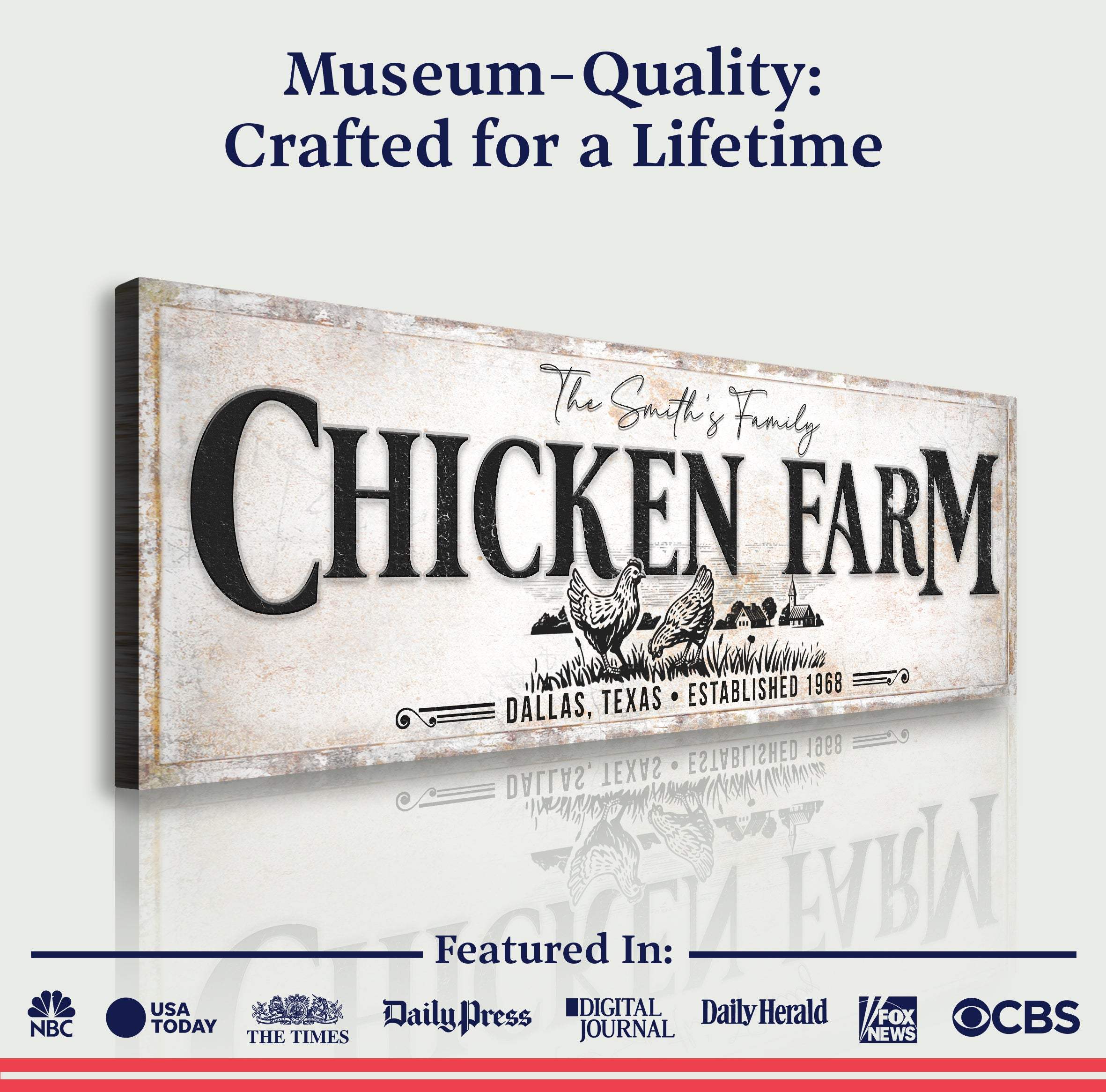 Chicken Family Farm Sign - Image 6