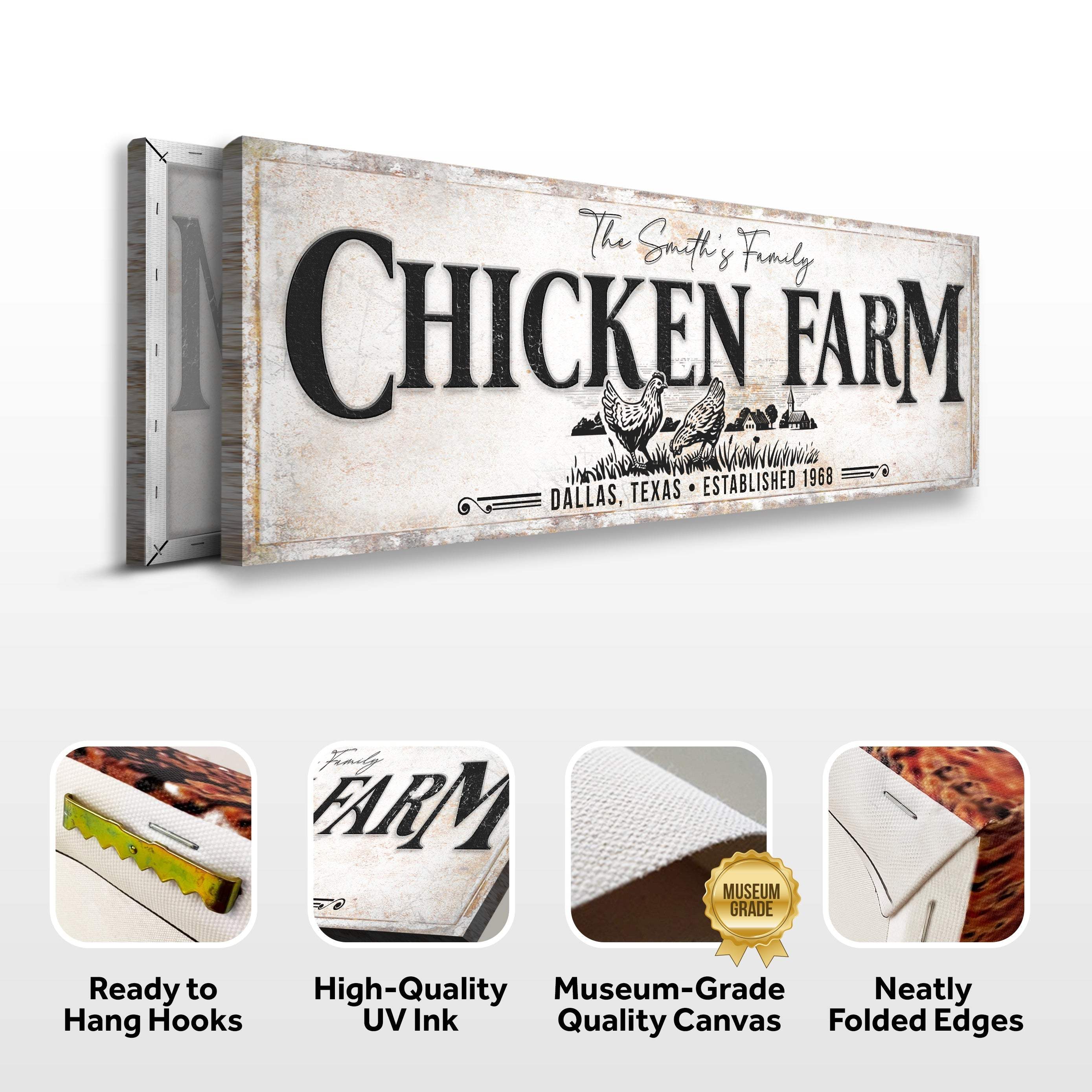 Chicken Family Farm Sign - Image 7