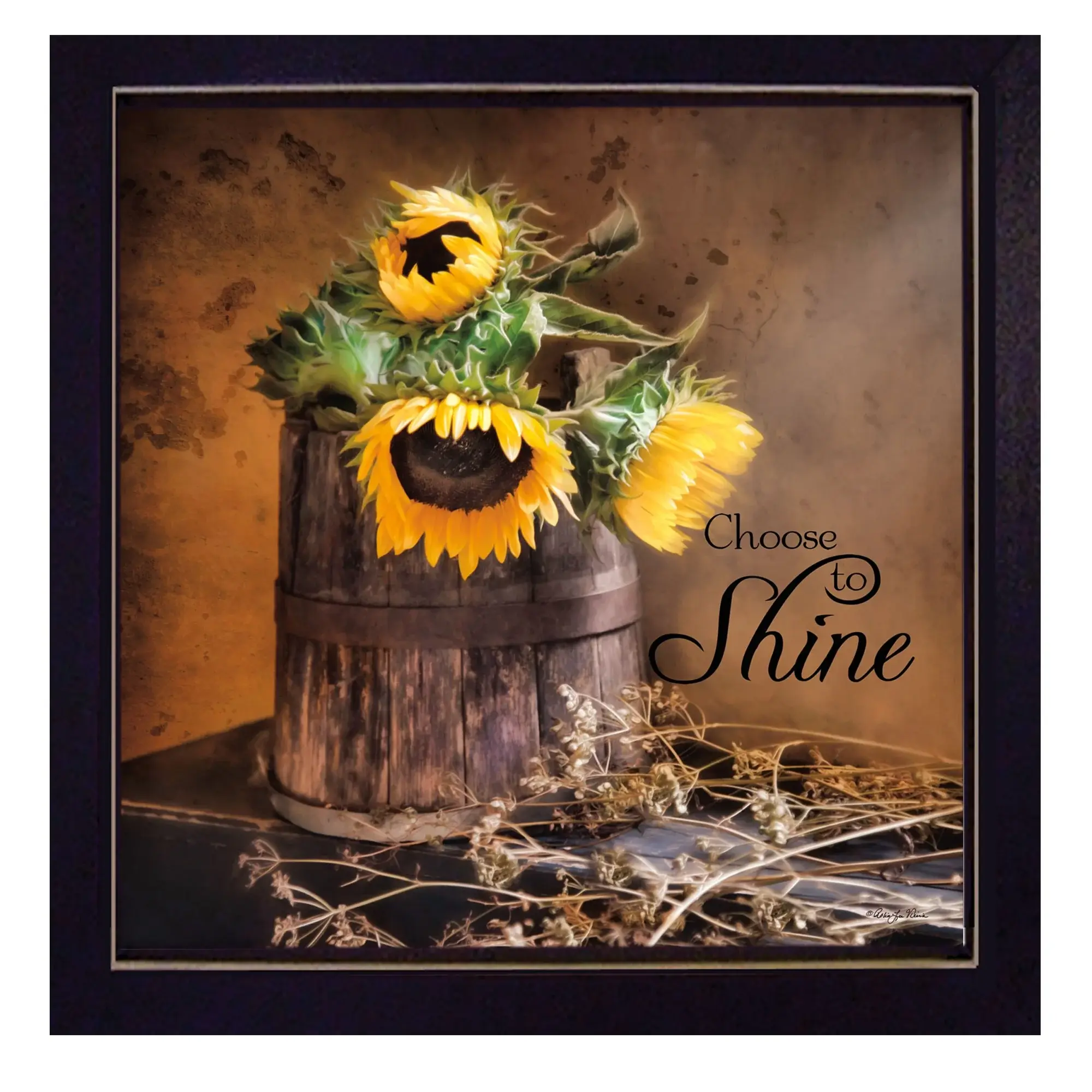 Choose to Shine Black Framed Print Wall Art - Image 2