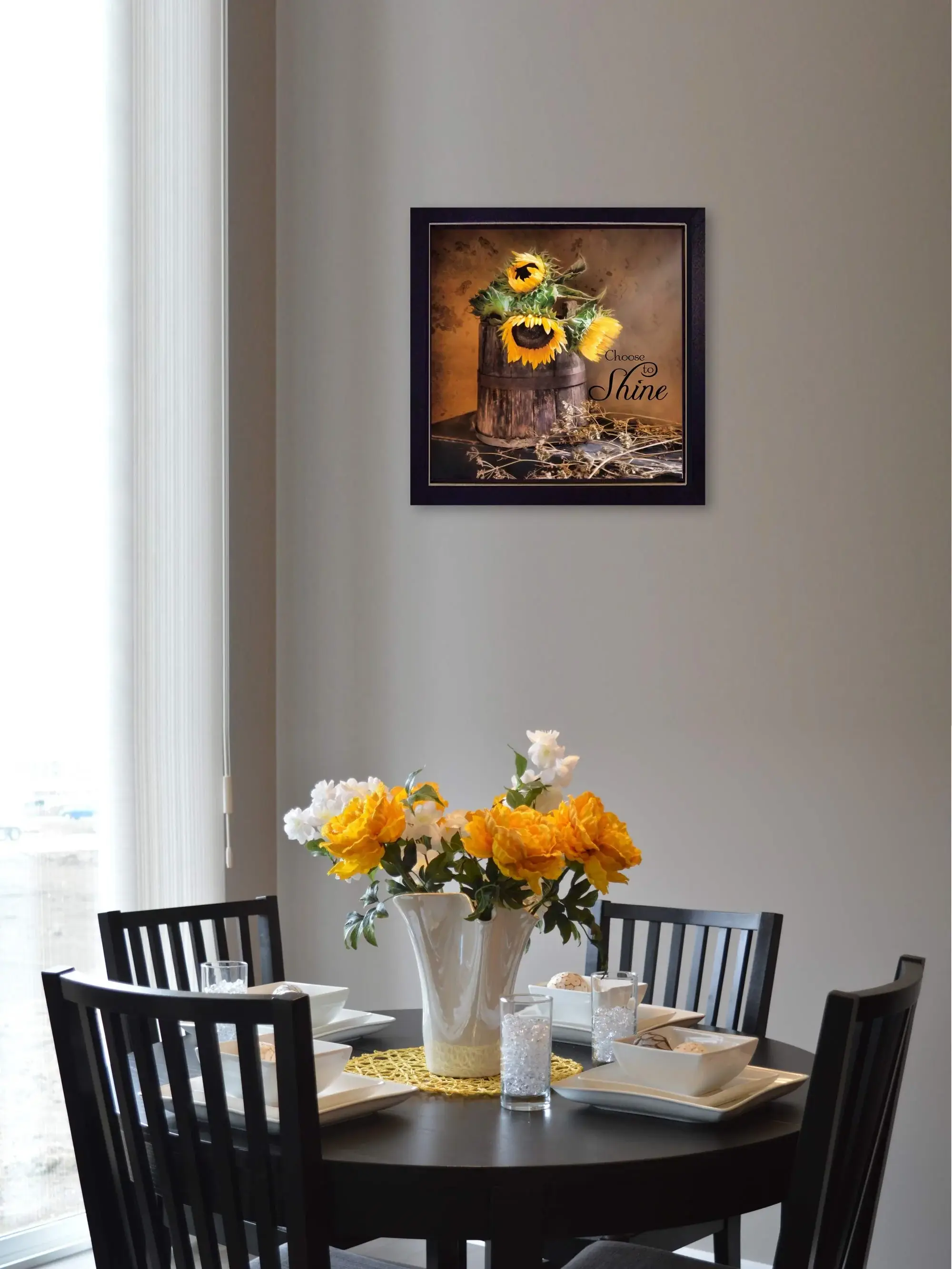 Choose to Shine Black Framed Print Wall Art - Image 5