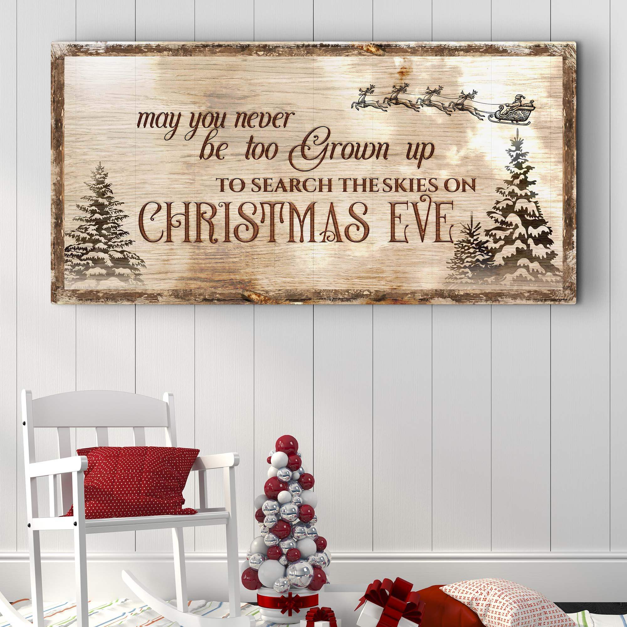 Christmas Eve Farmhouse Sign - Image 2