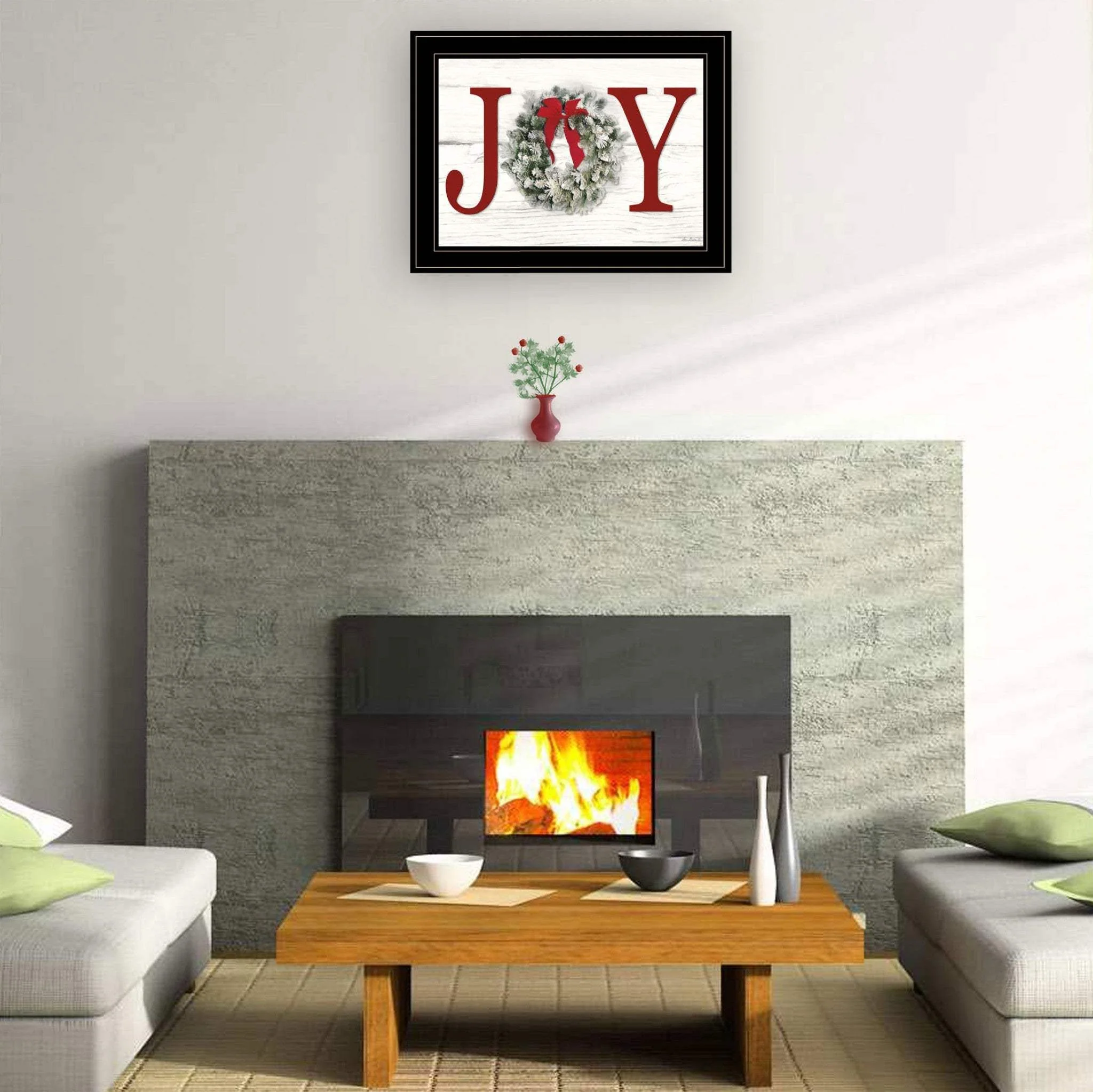 Christmas Joy 5 Black Framed Print Wall Art - Image 4