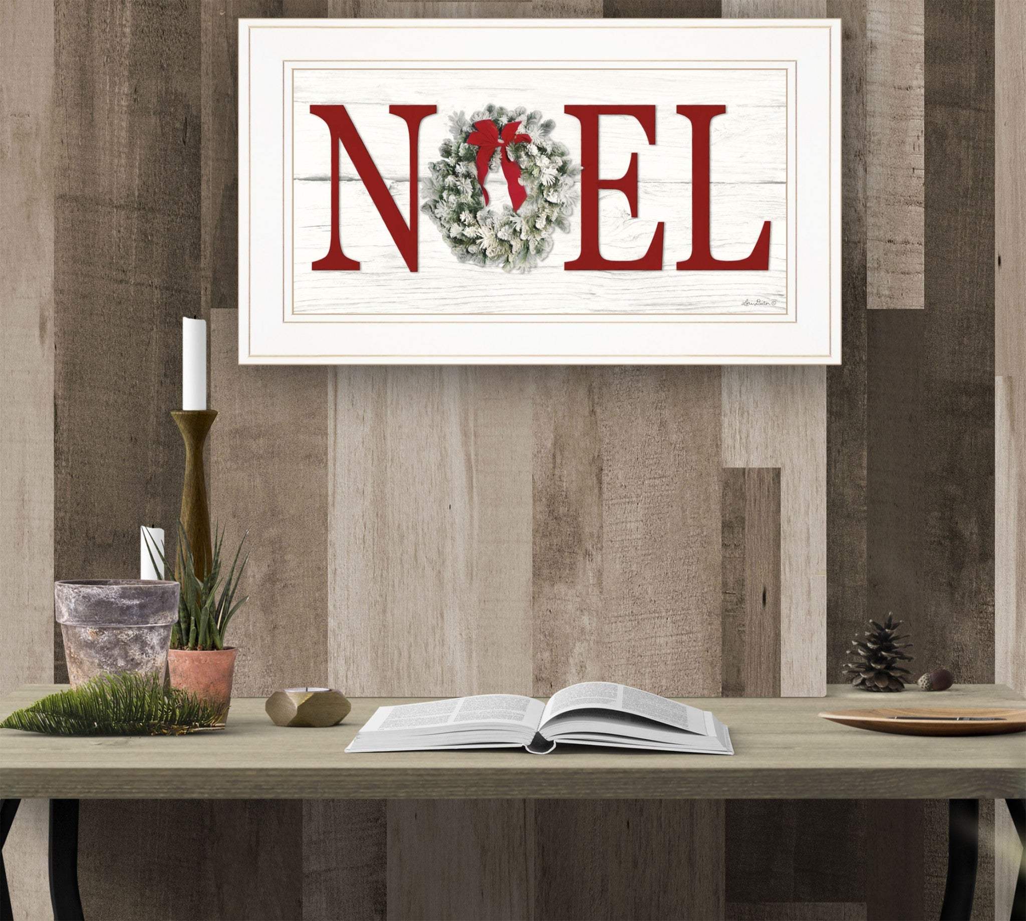 Christmas Noel 1 White Framed Print Wall Art - Image 4