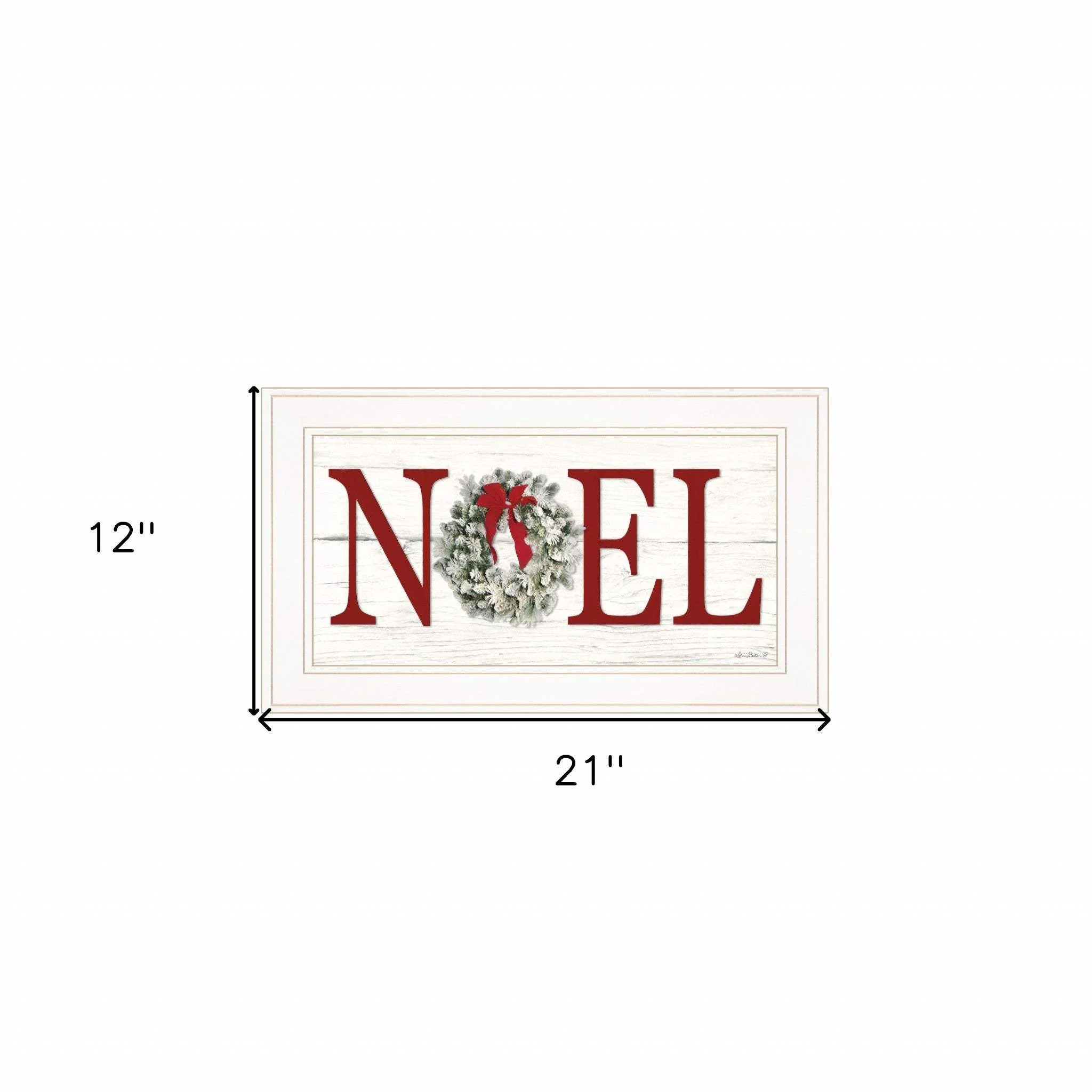 Christmas Noel 1 White Framed Print Wall Art - Image 5