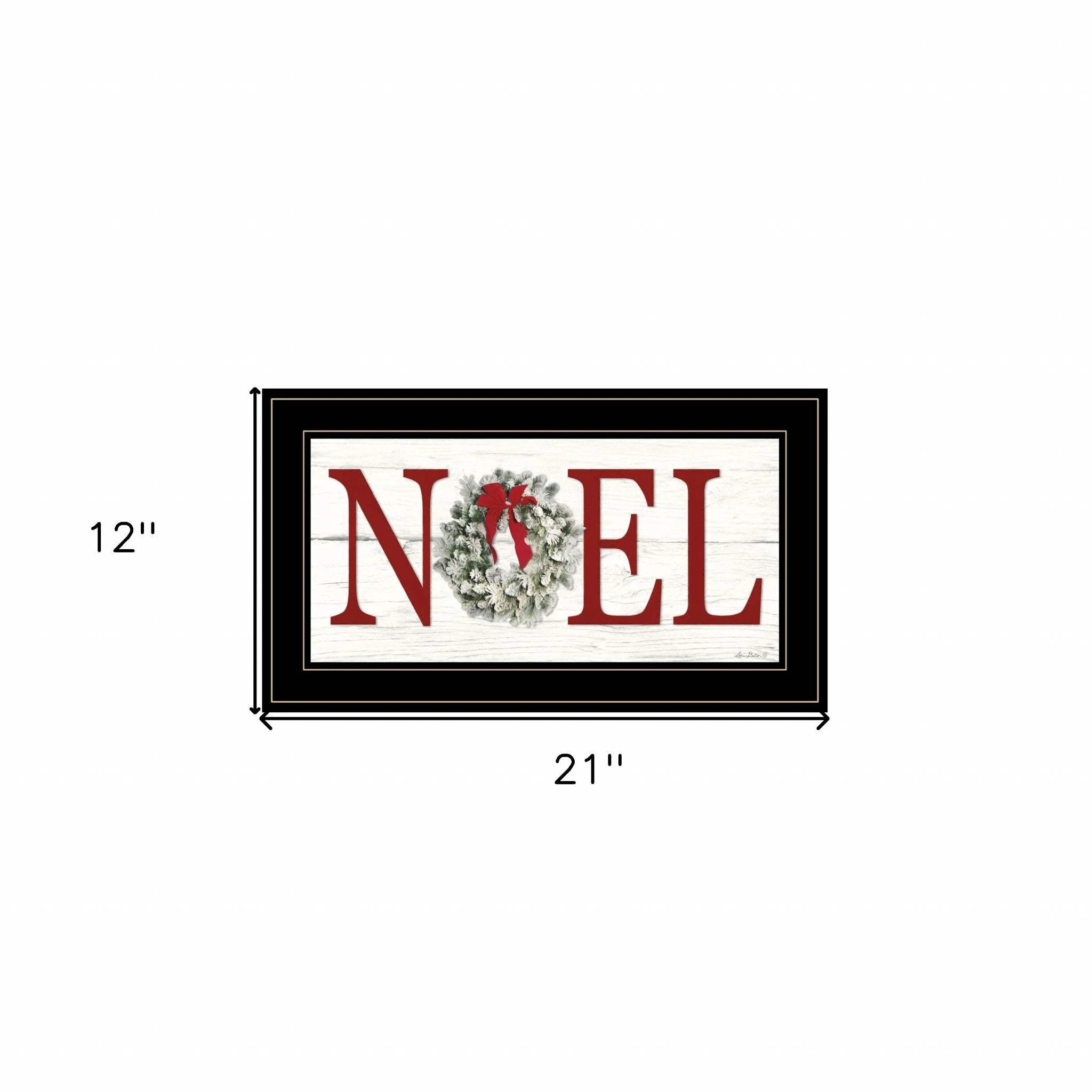 Christmas Noel 2 Black Framed Print Wall Art - Image 5