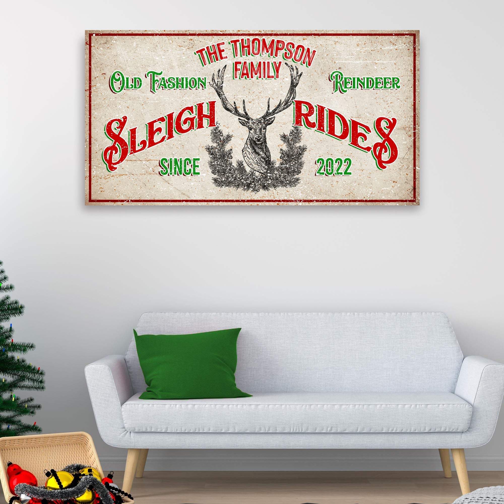 Christmas Reindeer Sign