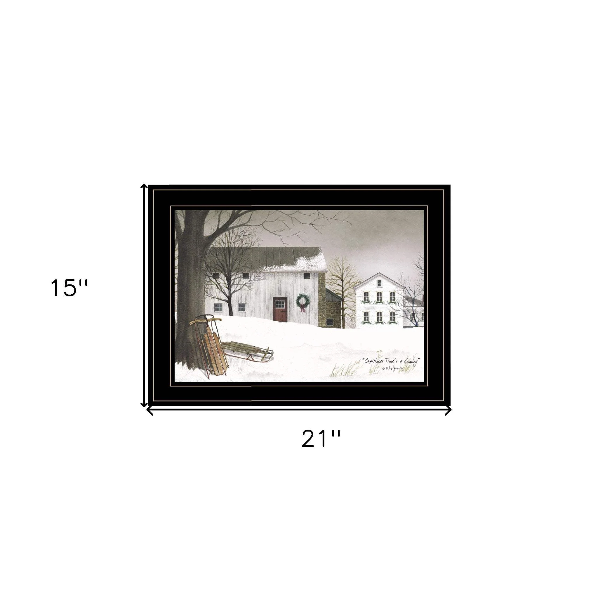 Christmas Time is coming 2 Black Framed Print Wall Art - Image 6