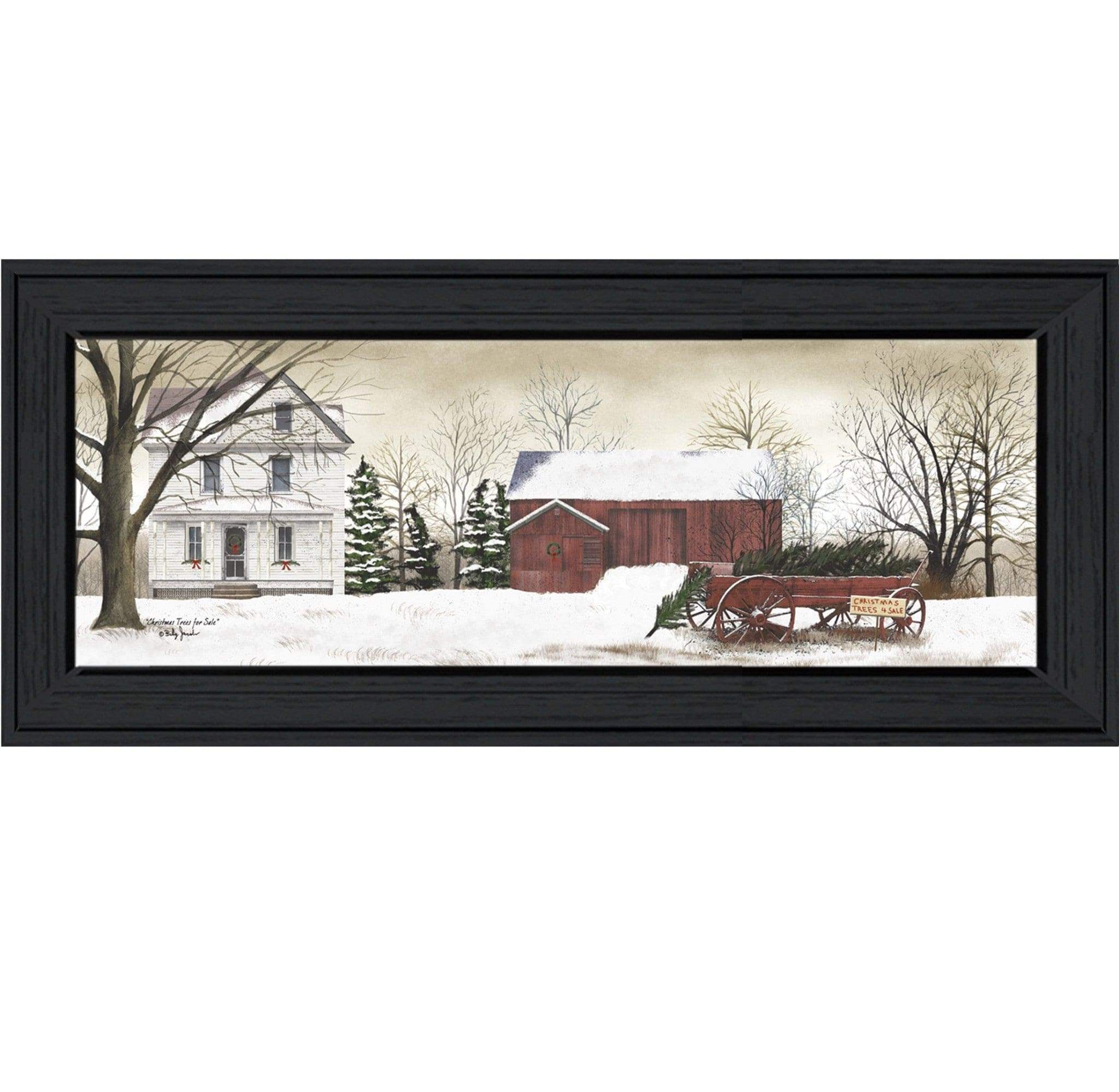 Christmas Trees for Sale 1 Black Framed Print Wall Art - Image 2