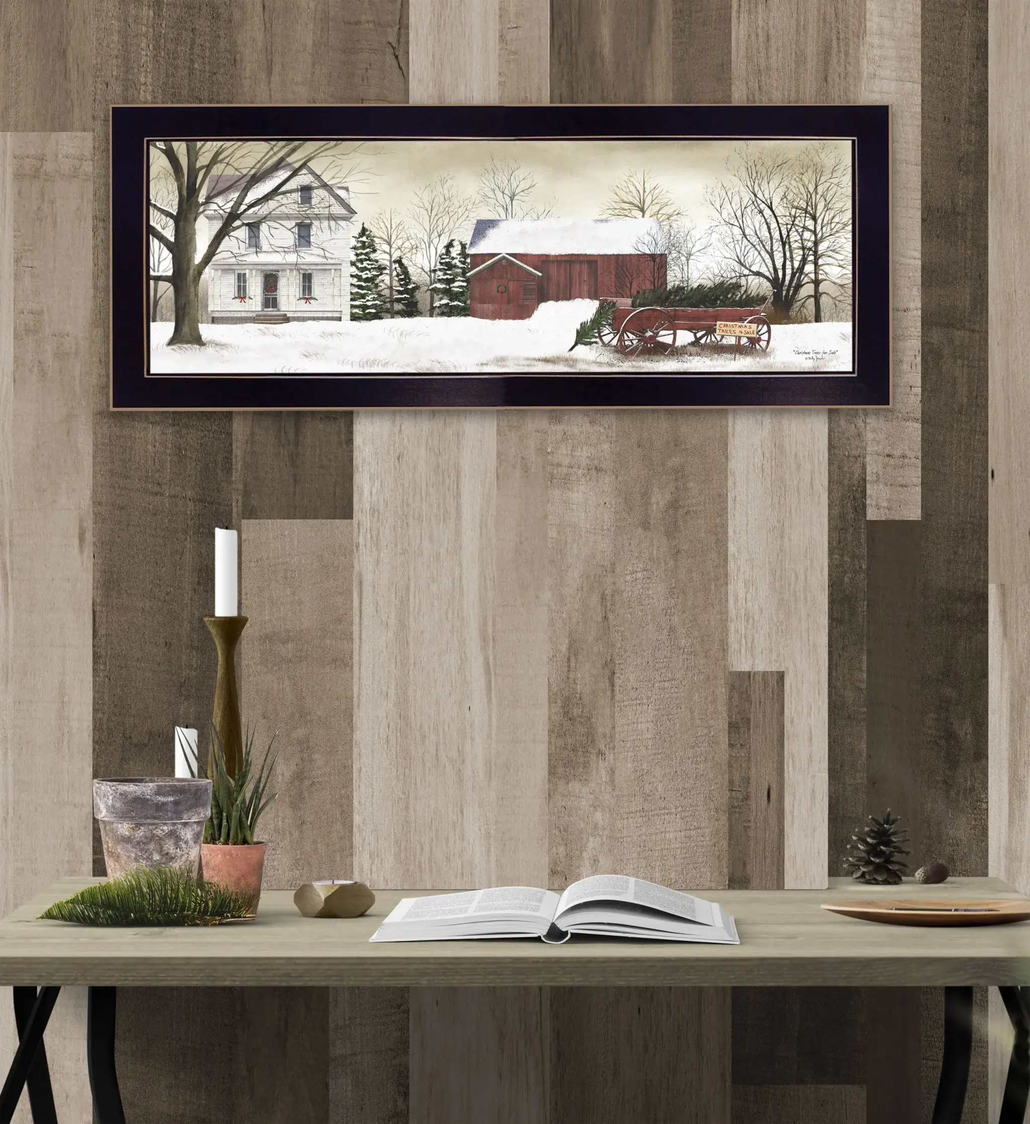 Christmas Trees for Sale 4 Black Framed Print Wall Art - Image 4