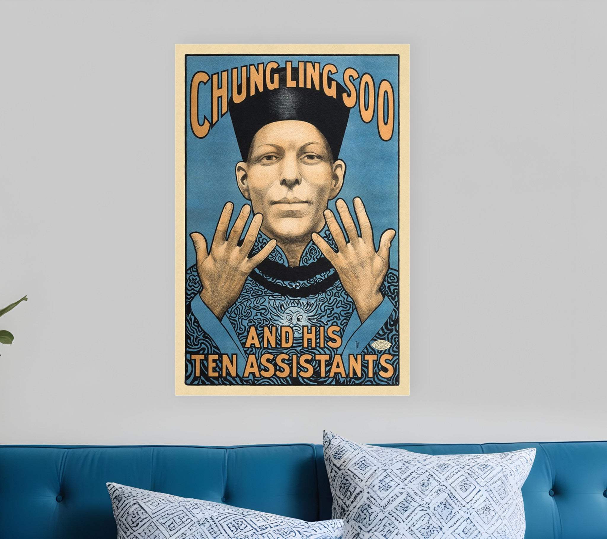 Chung Ling Soo Vintage Magic Unframed Print Wall Art - Image 2