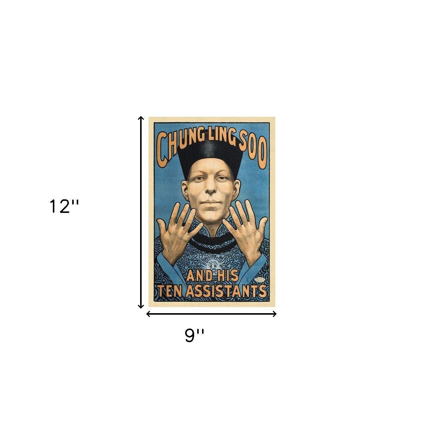 Chung Ling Soo Vintage Magic Unframed Print Wall Art - Image 5