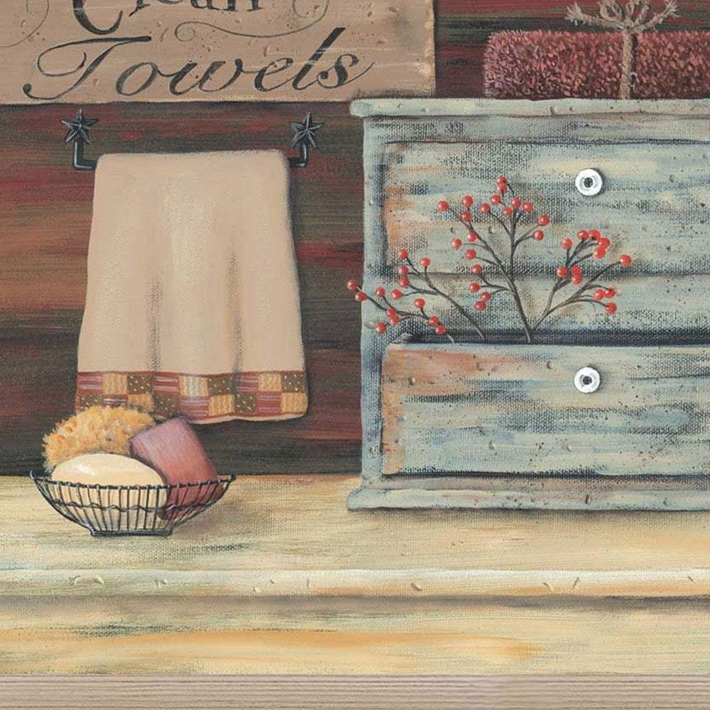 Clean Towels 4 Brown Framed Print Bathroom Wall Art - Image 6