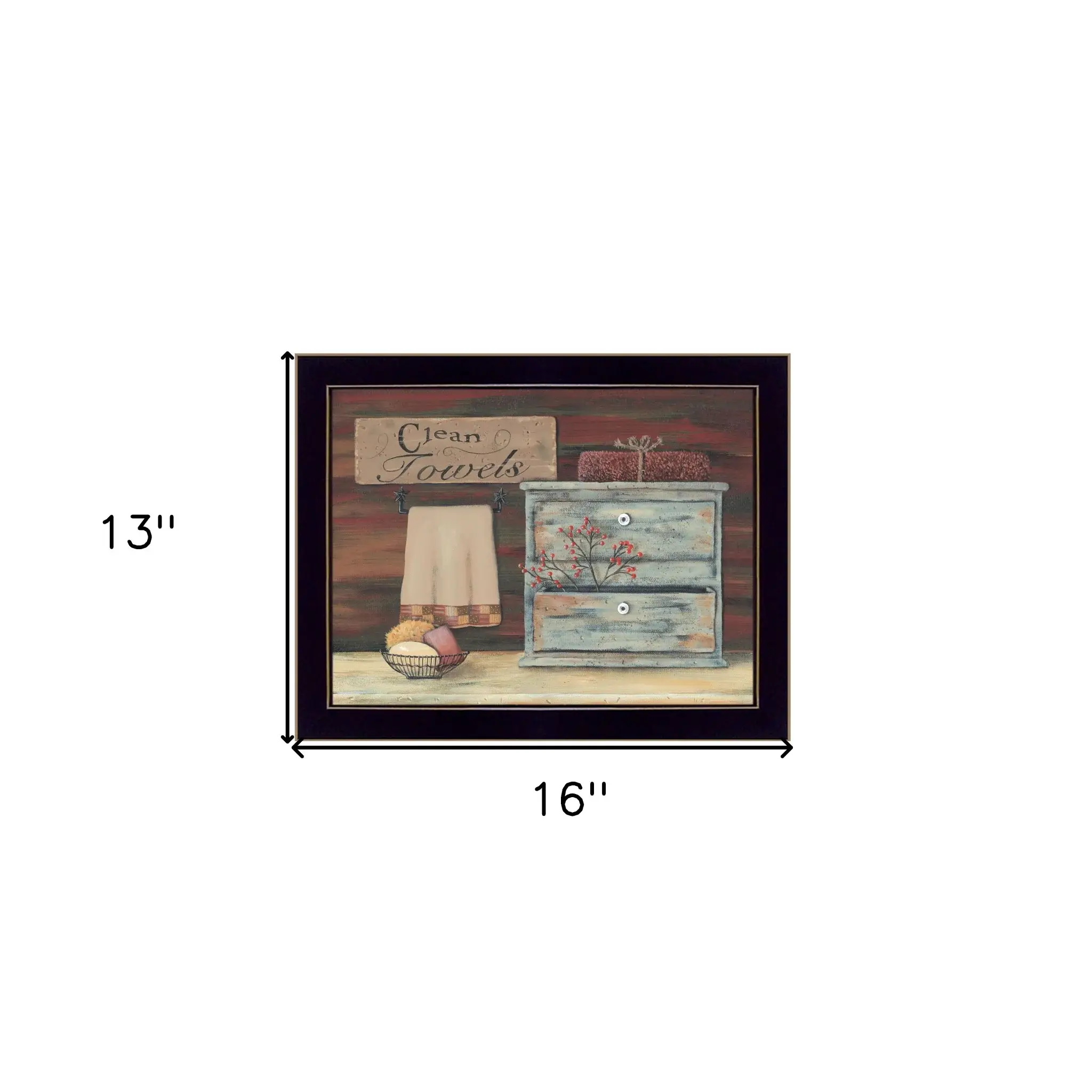 Clean Towels Black Framed Print Bathroom Wall Art - Image 6