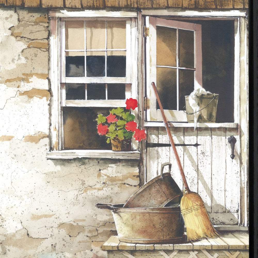 Cleaning Day Black Framed Print Bathroom Wall Art - Image 3