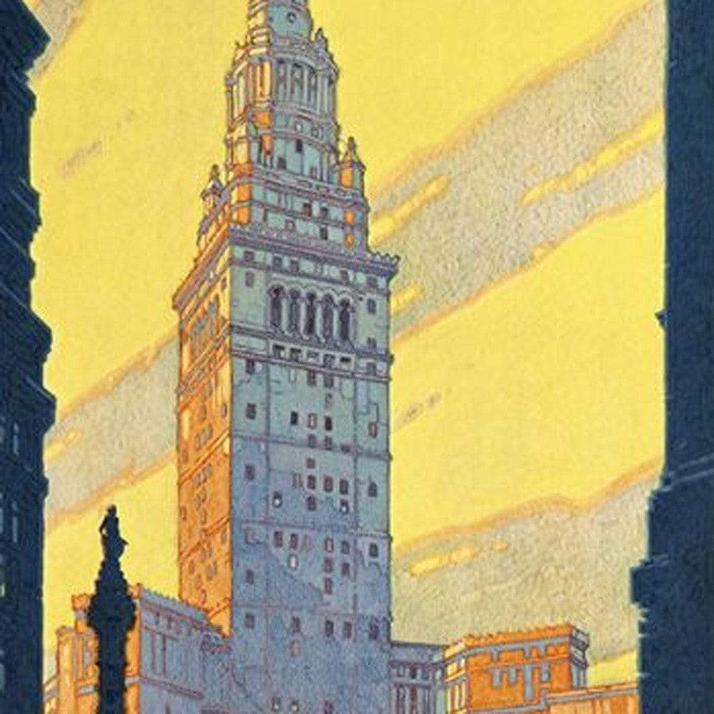 Cleveland Union Terminal Vintage Travel Unframed Print Wall Art - Image 3