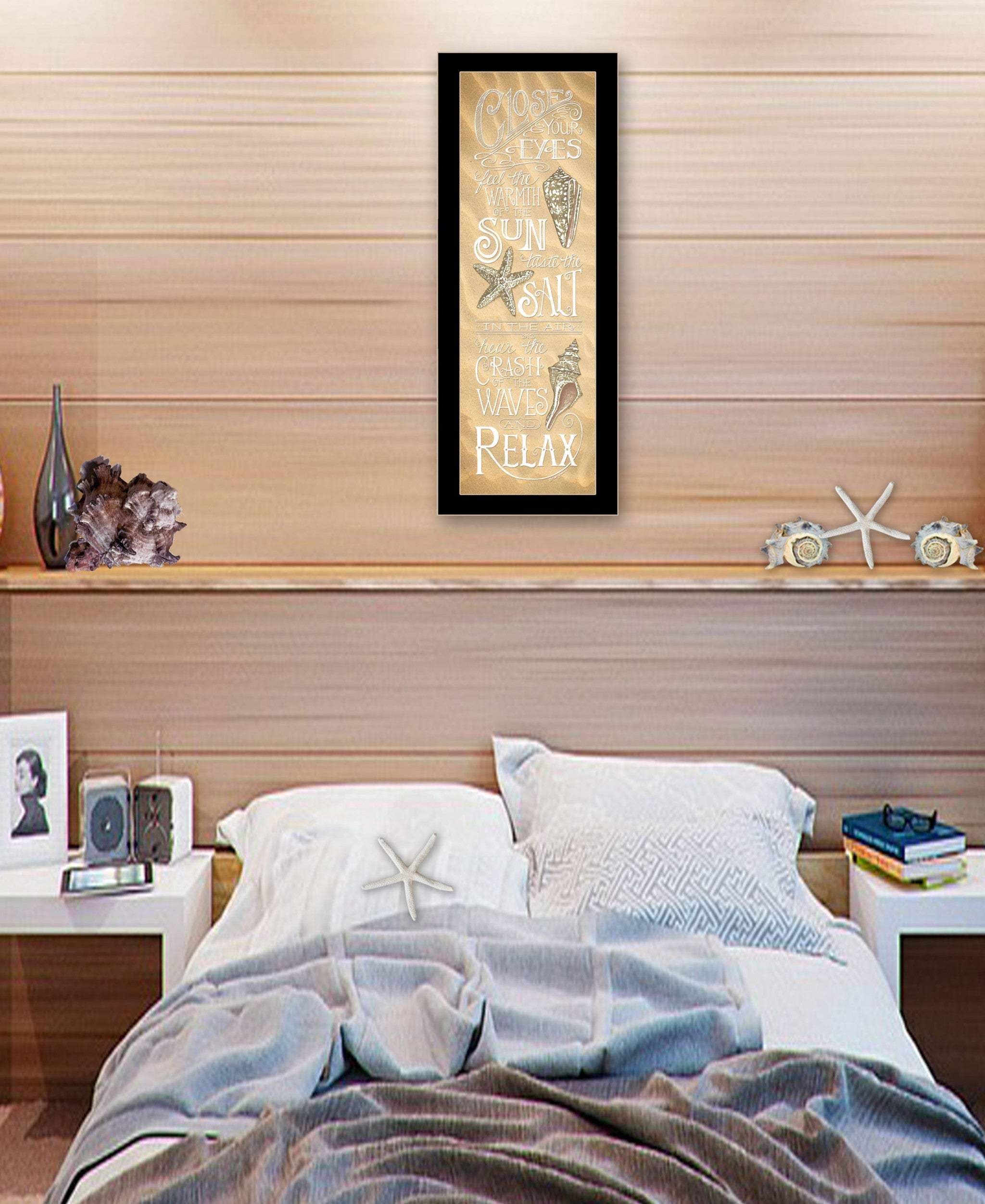 Close Your Eyes 1 Black Framed Print Wall Art - Image 4