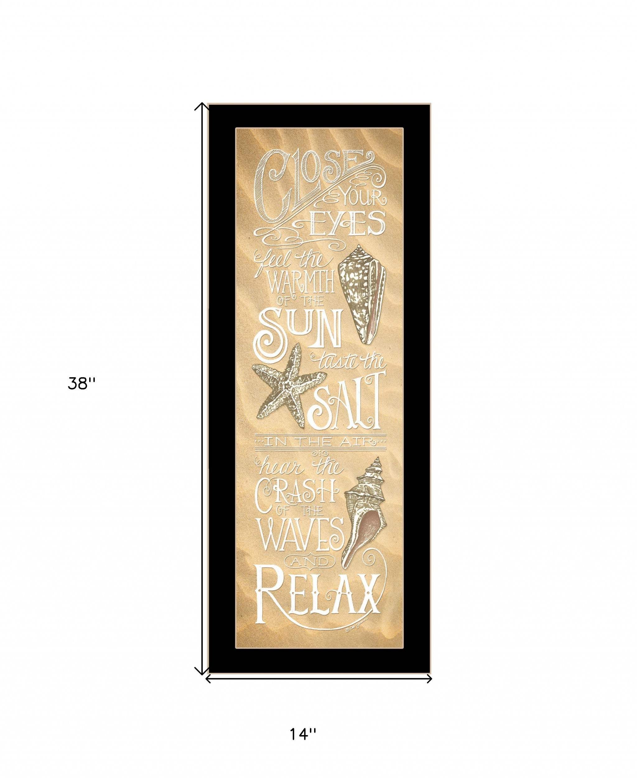 Close Your Eyes 1 Black Framed Print Wall Art - Image 5