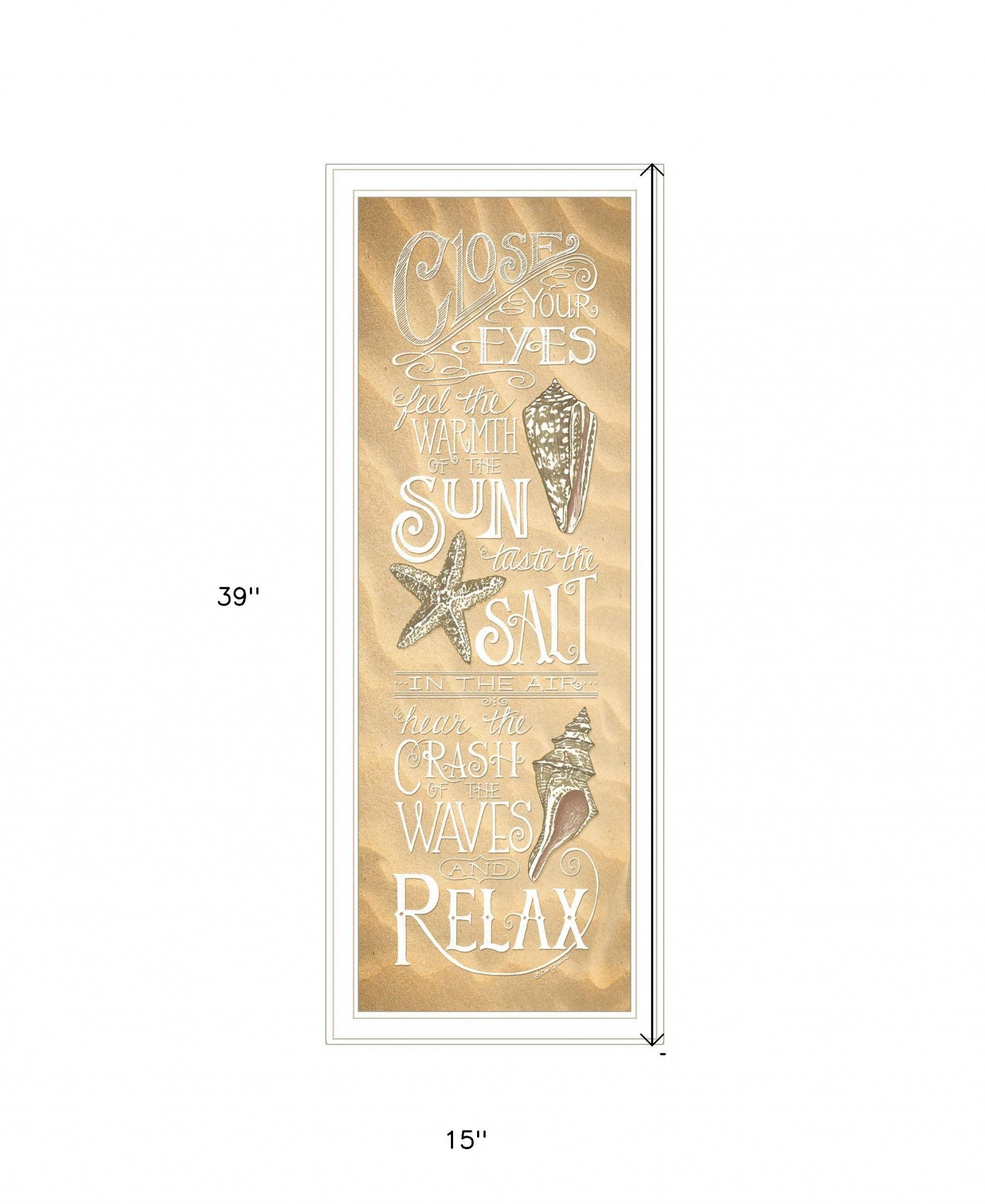 Close Your Eyes 2 White Framed Print Wall Art - Image 5