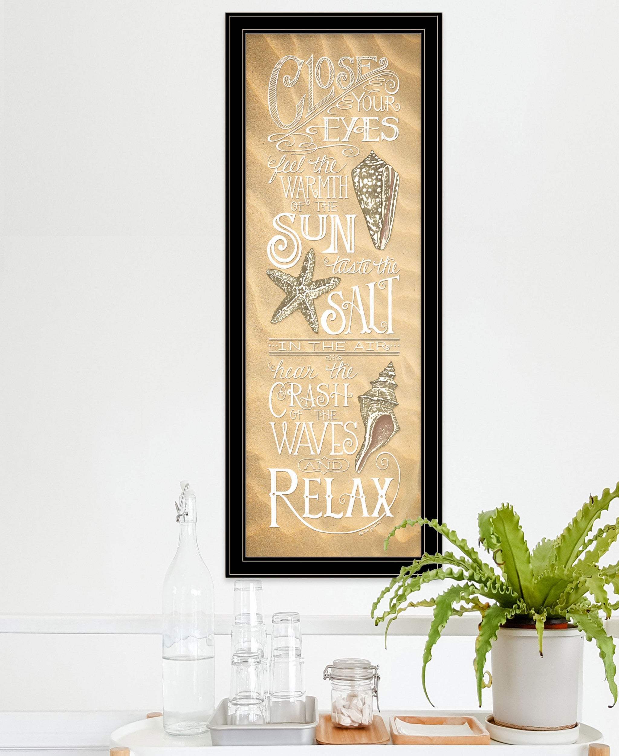 Close Your Eyes 3 Black Framed Print Wall Art - Image 3