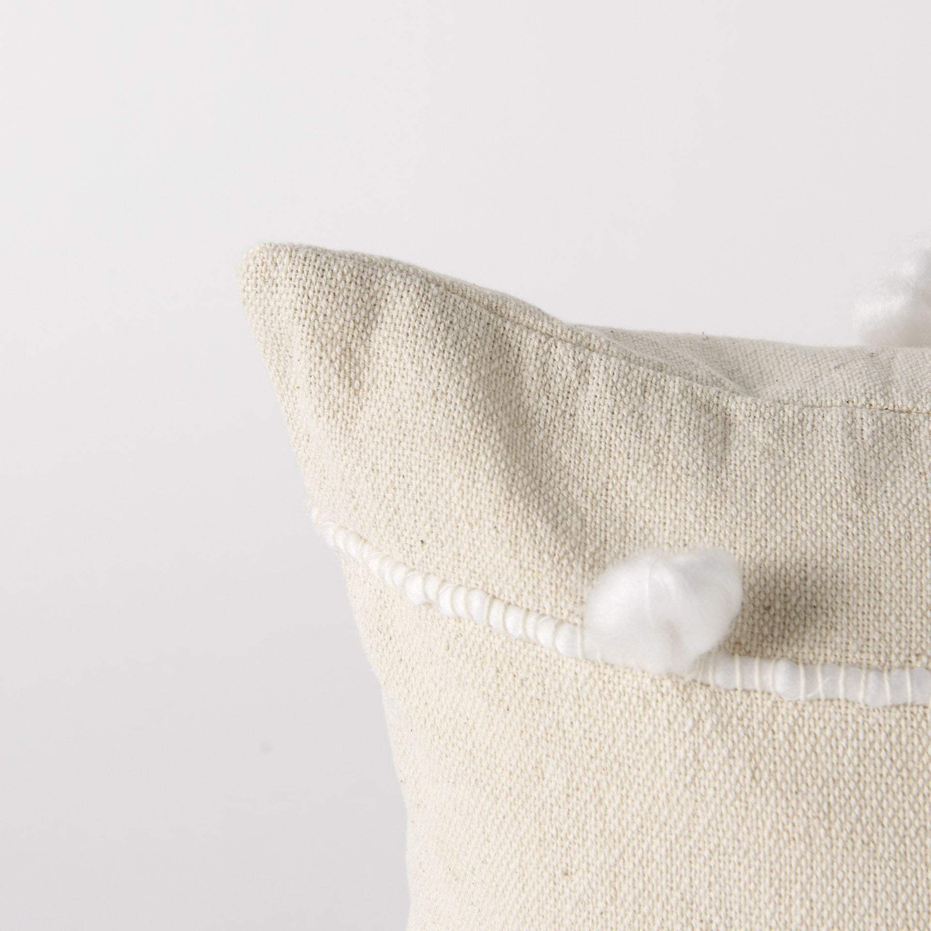 Clouds On Cream Canvas Lumbar Pillow Cover - Image 7