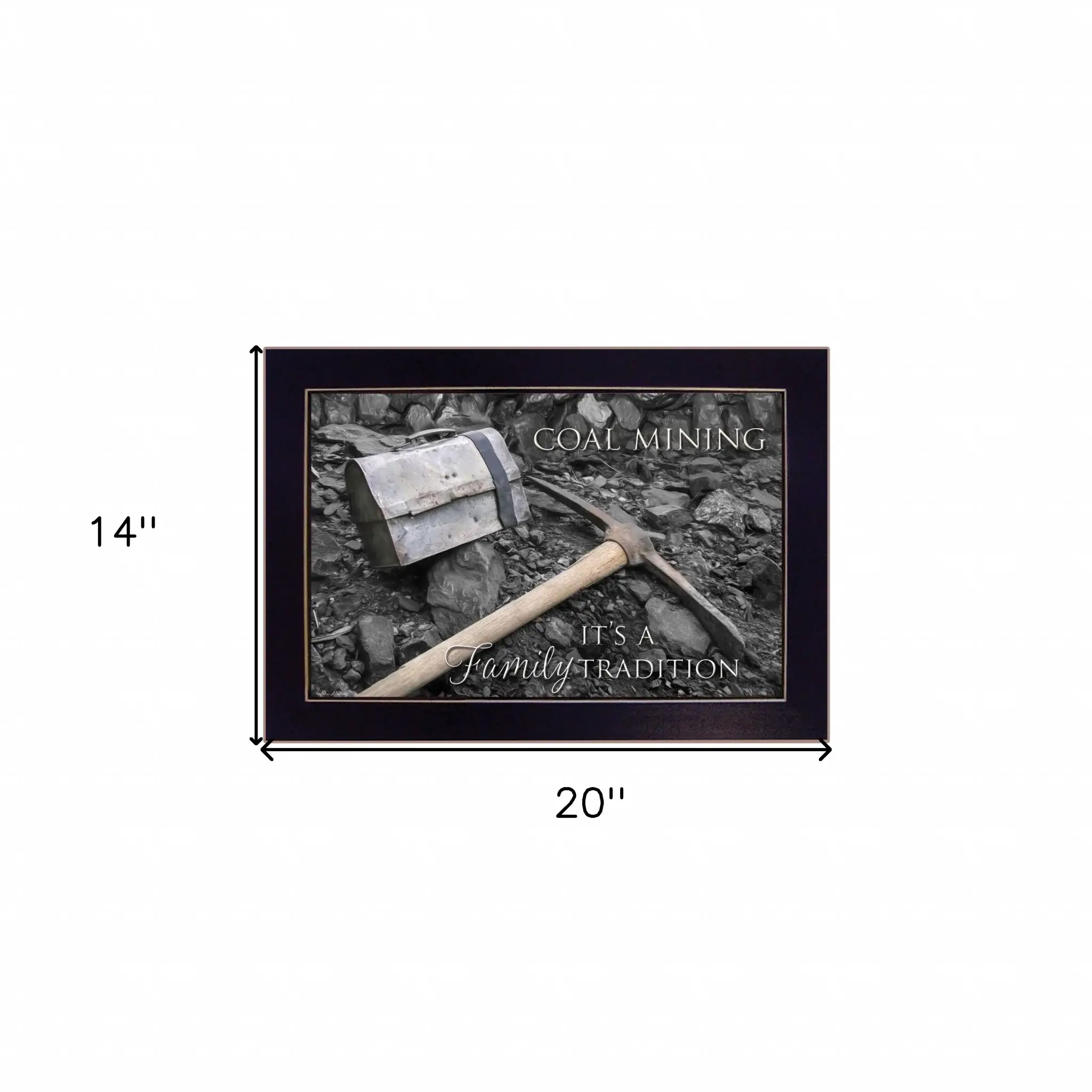 Coal Mining 1 Black Framed Print Wall Art - Image 6