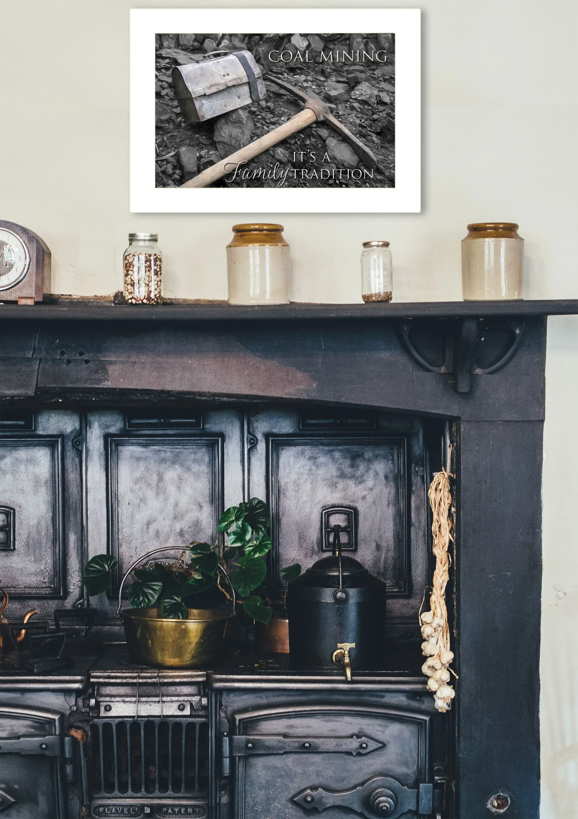 Coal Mining 2 White Framed Print Wall Art - Image 4