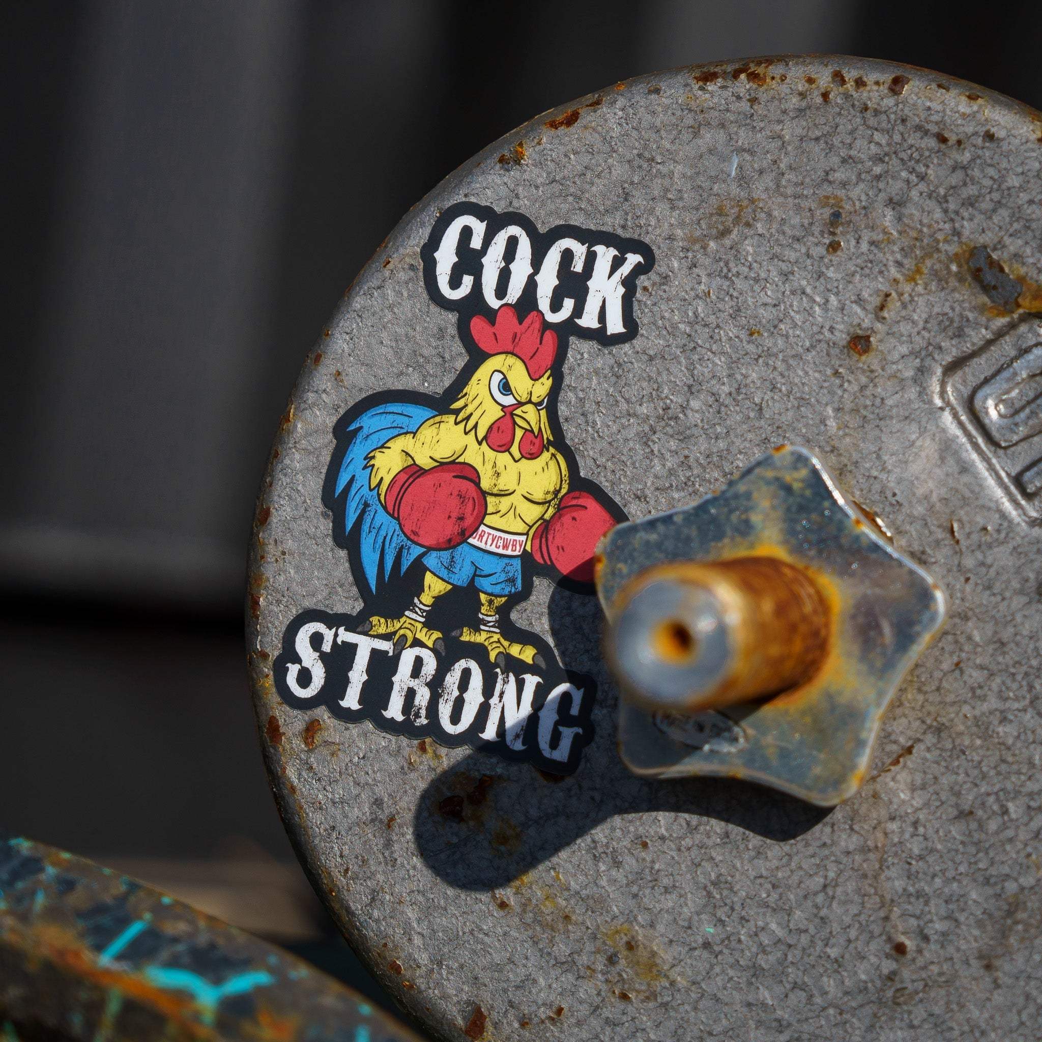 Cock Strong Boxing Chicken Decal - Image 5