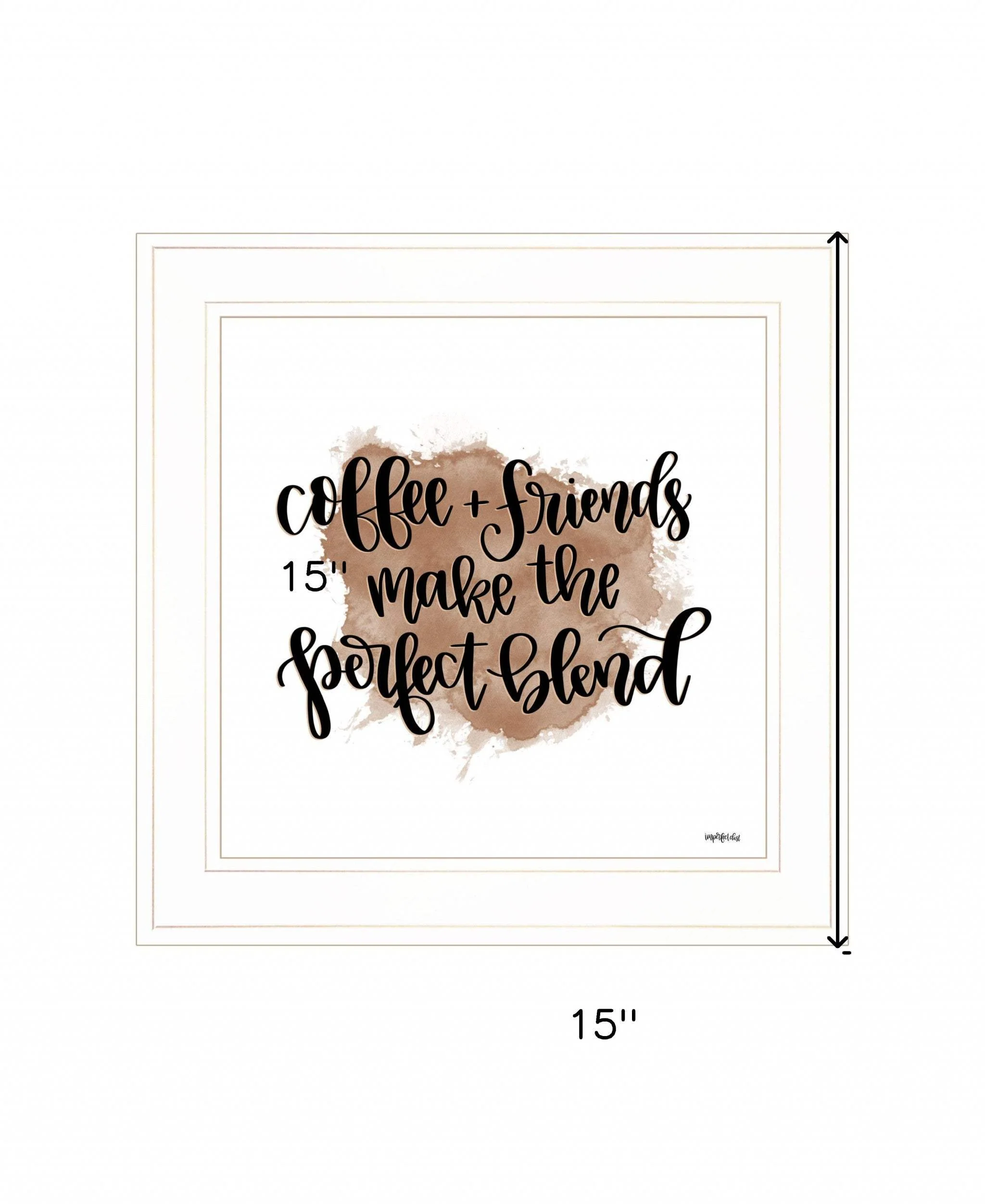 Coffee and Friends 2 White Framed Print Wall Art - Image 5