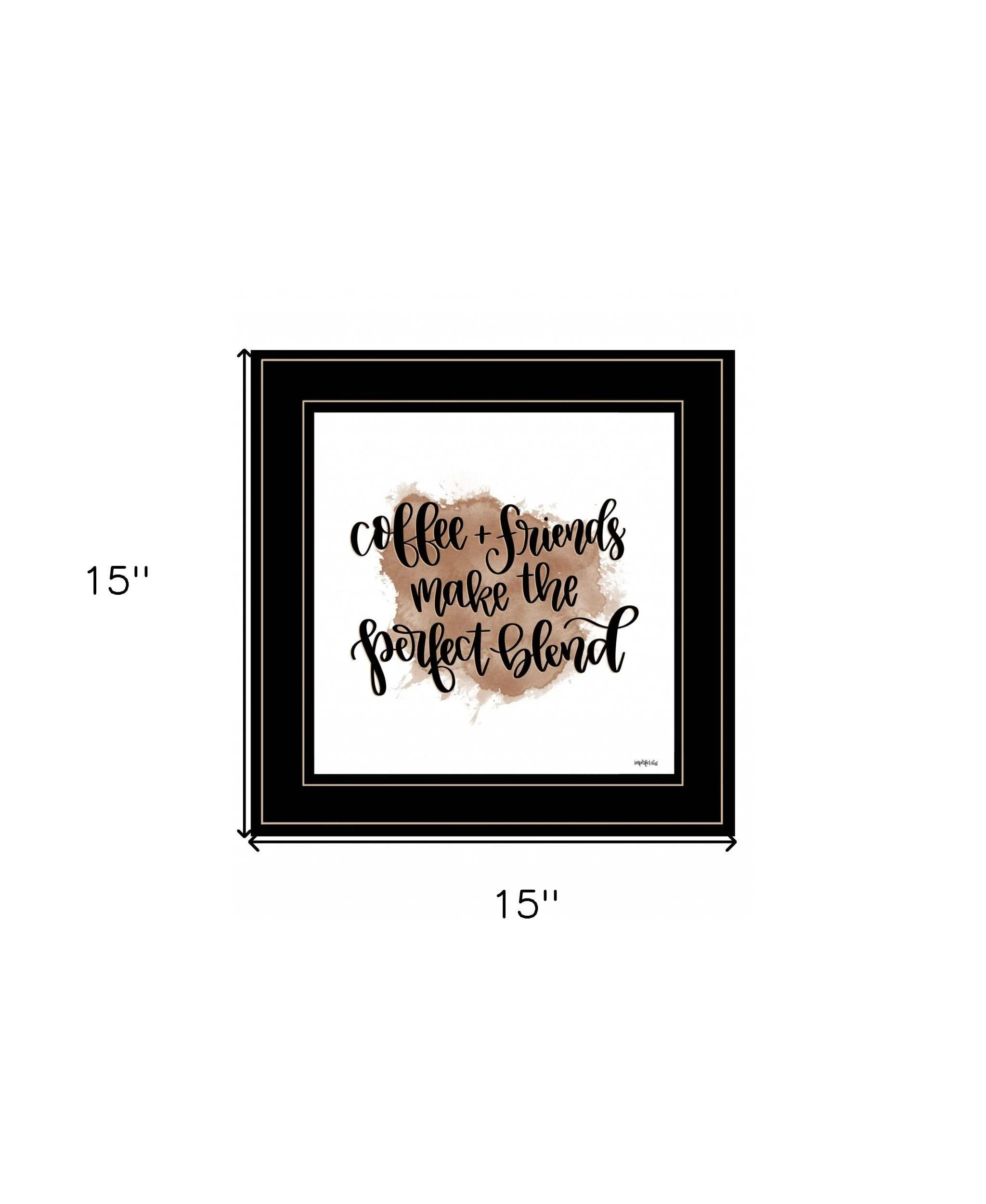 Coffee and Friends 3 Black Framed Print Wall Art - Image 5