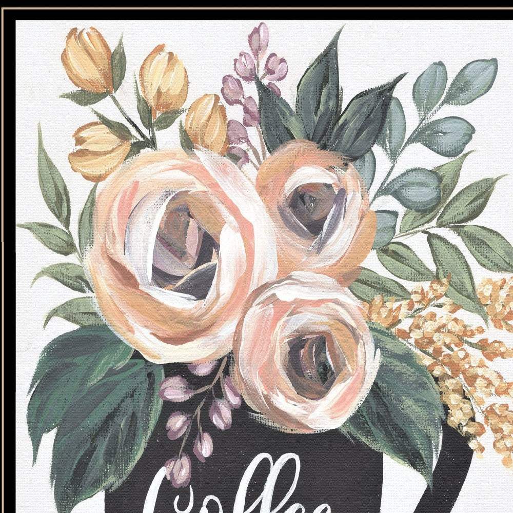 Coffee Break 2 Black Framed Print Kitchen Wall Art - Image 4