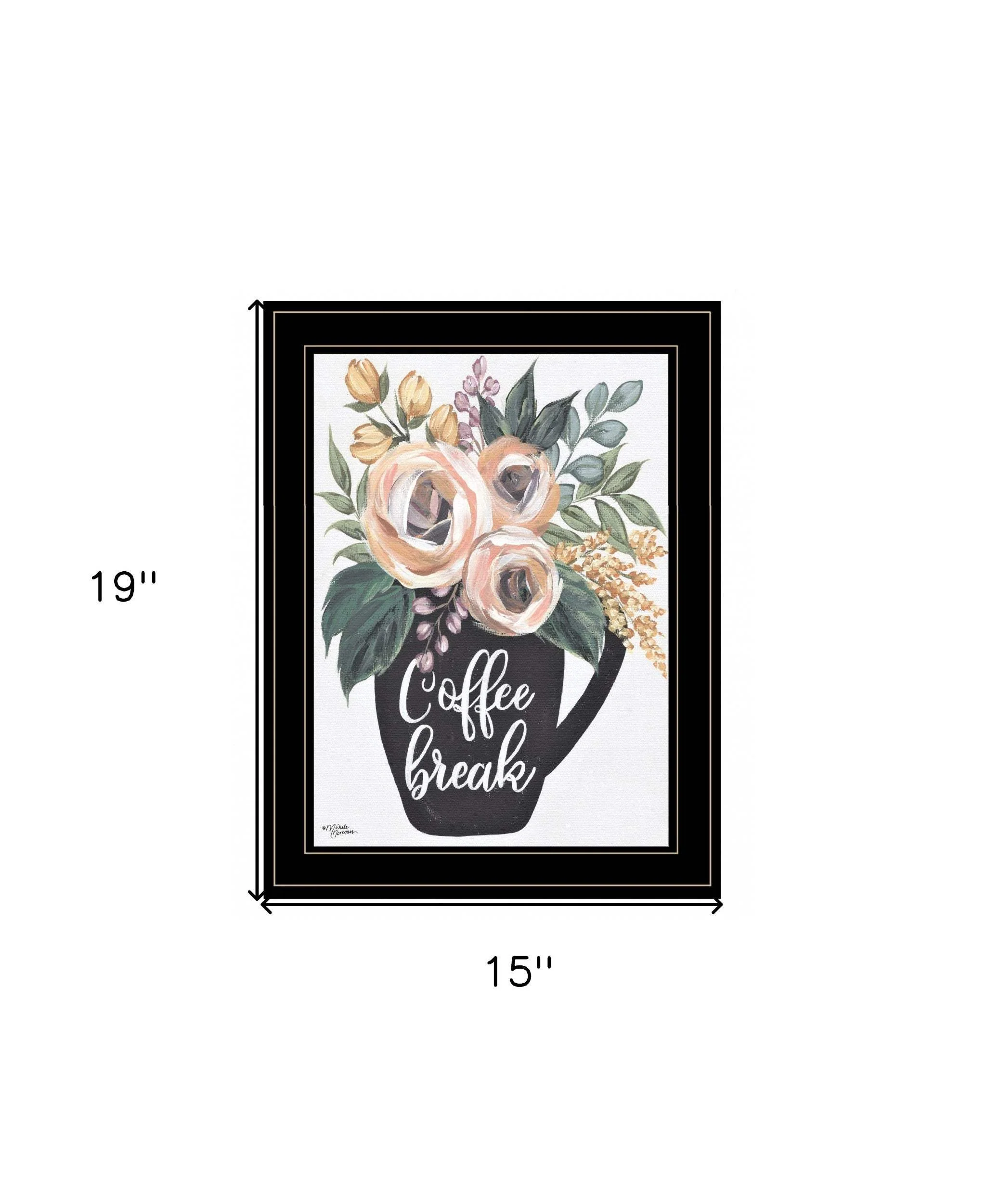 Coffee Break 2 Black Framed Print Kitchen Wall Art - Image 6