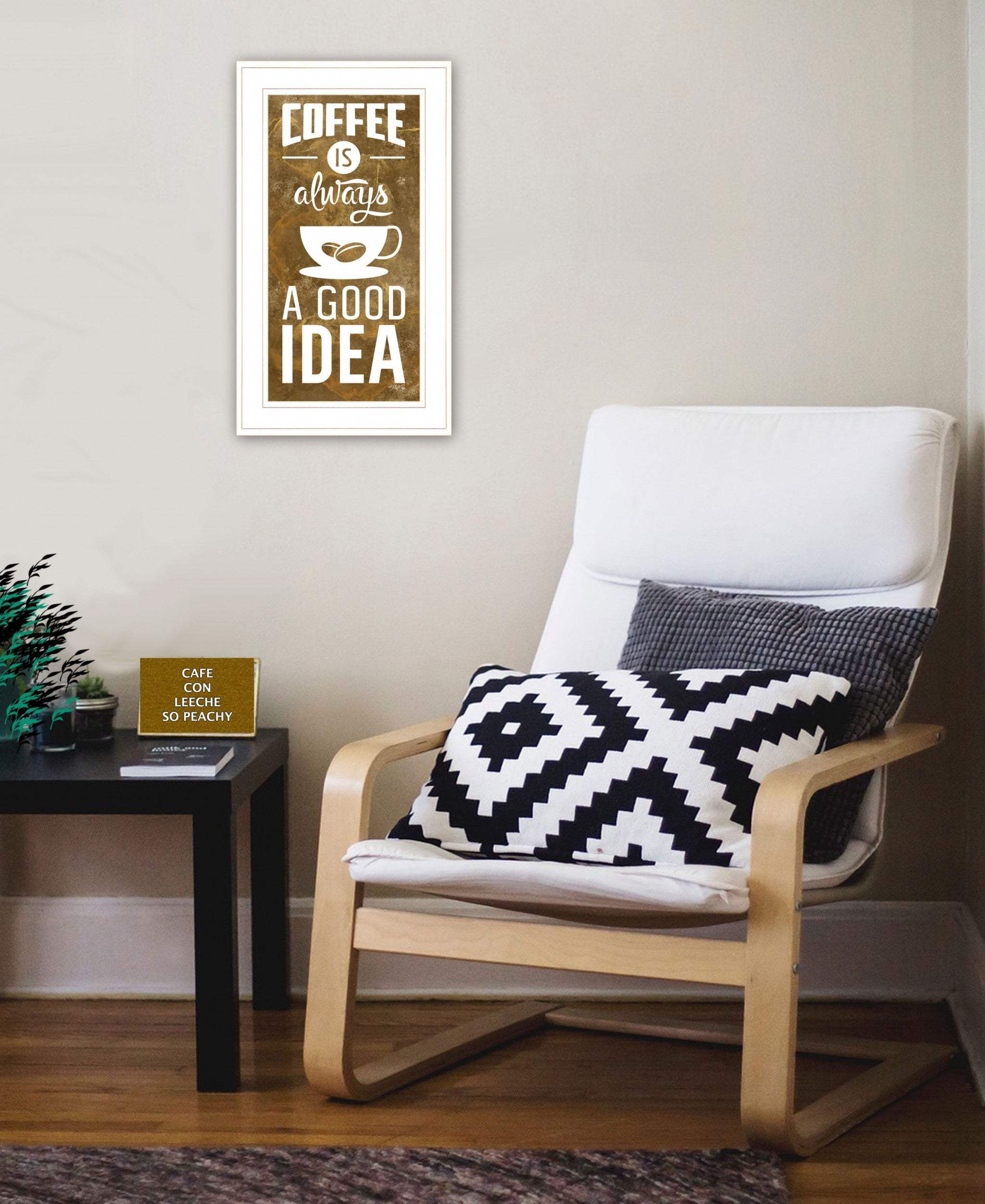 Coffee is always a Good Idea 2 White Framed Print Wall Art - Image 4