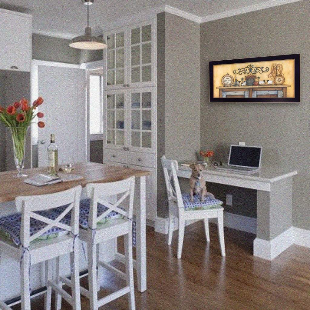 Come Gather at Our Table 2 Black Framed Print Wall Art - Image 6